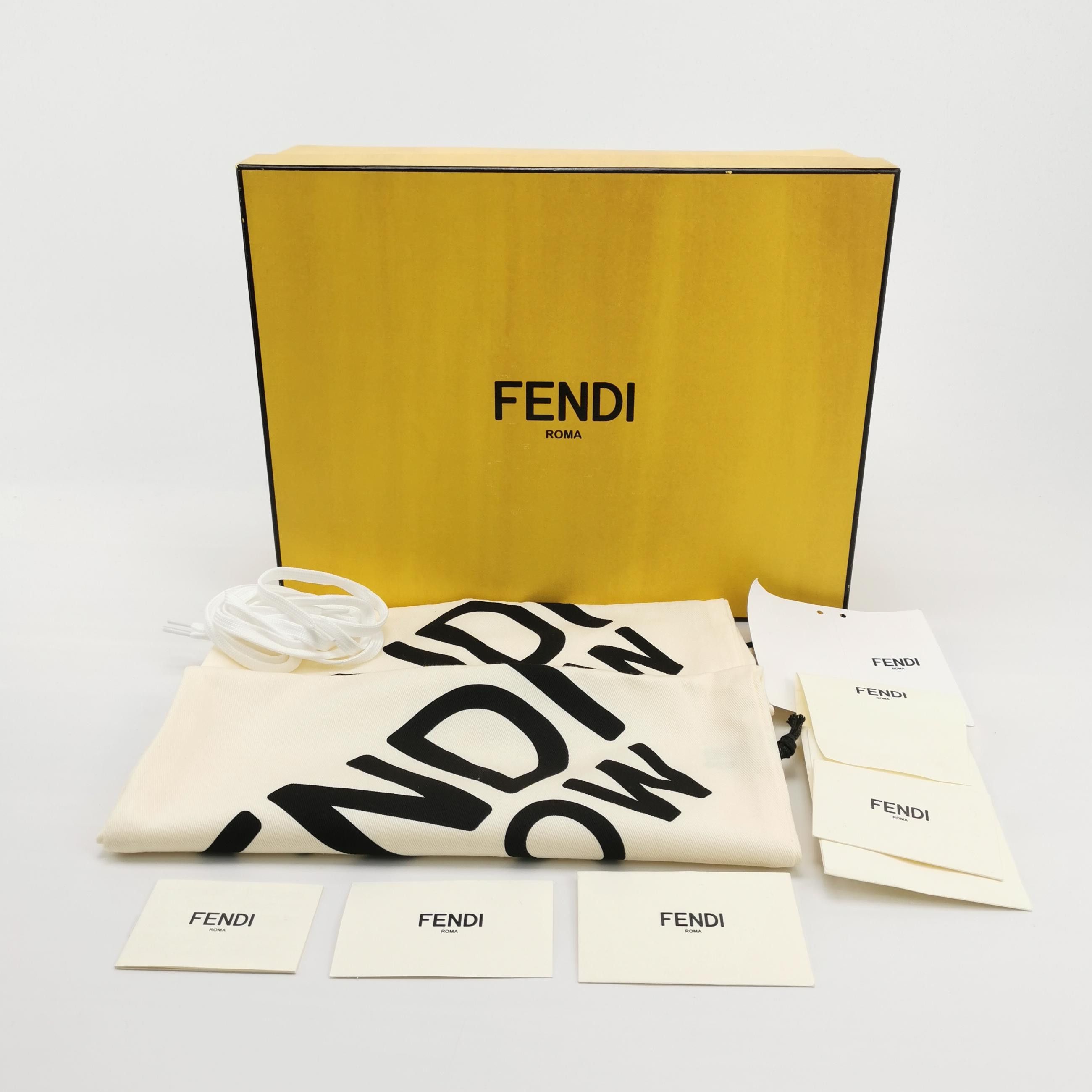 Fendi Fendi Match Green Logo Sneakers 43 Size US 10 / EU 43 - 7 Thumbnail