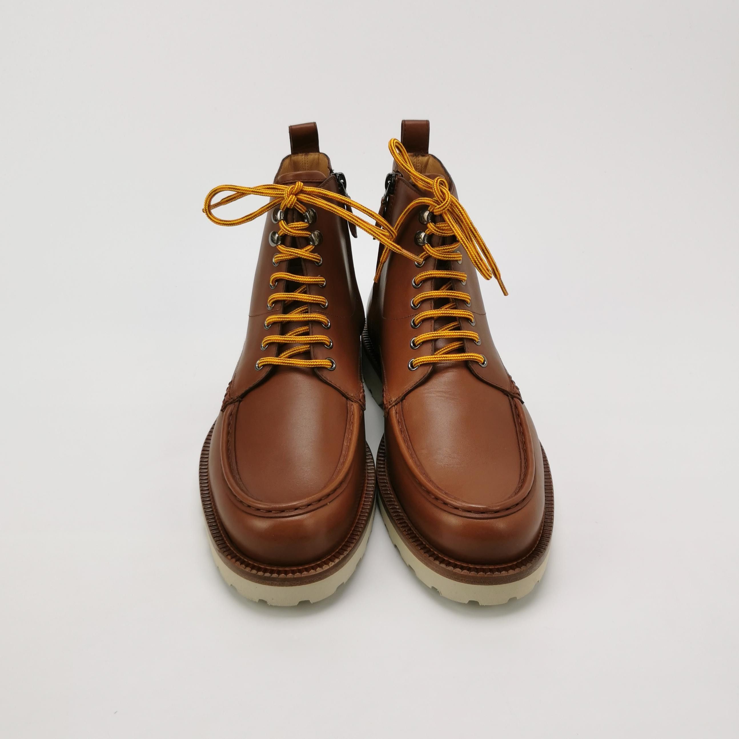 Bally Bally Brown Leather Lace-Up Boots Size EU 42.5 Size US 9 / EU 42 - 4 Thumbnail