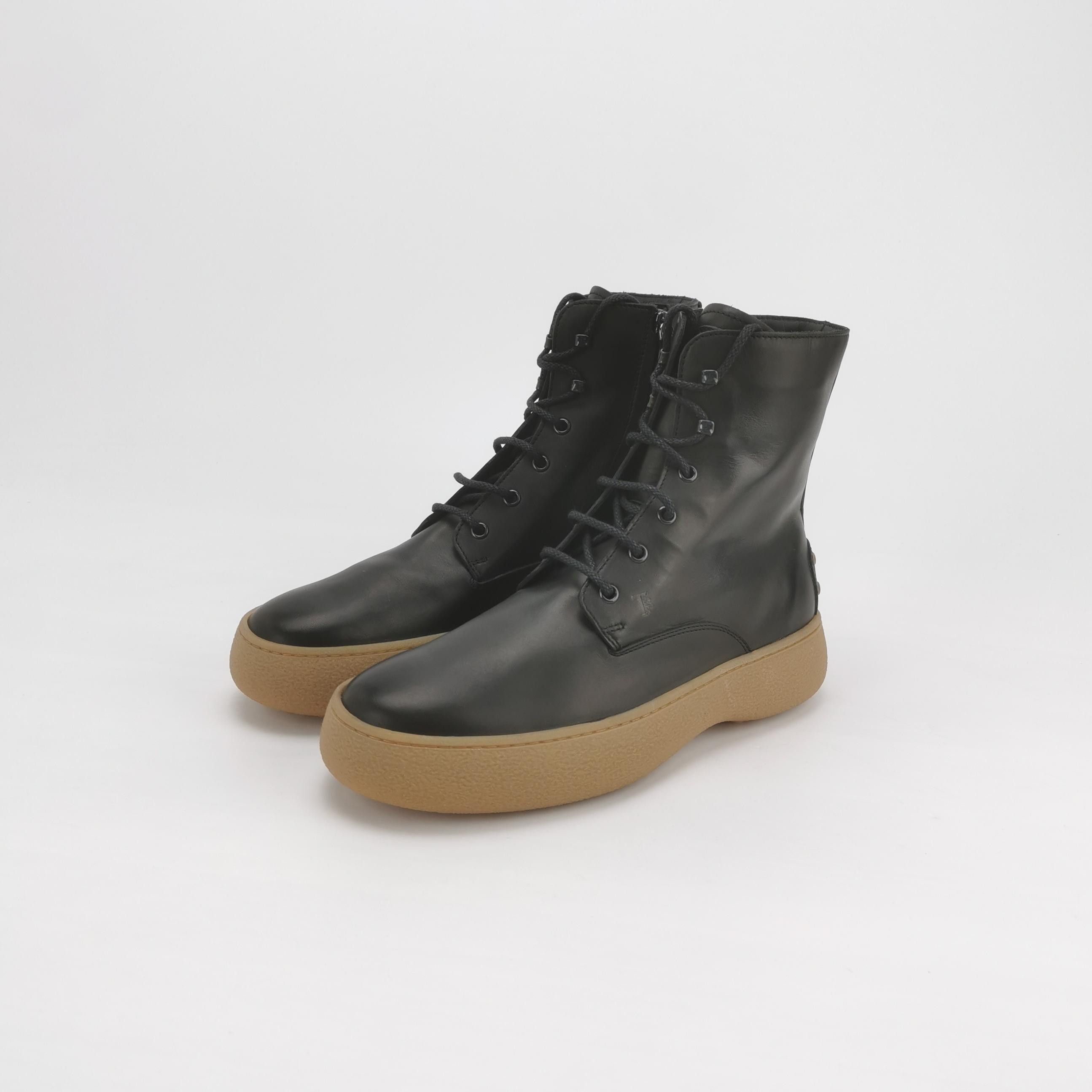 Tod's Tod's Black Leather Lace-Up Boots 40.5 Size US 7 / EU 40 - 3 Thumbnail