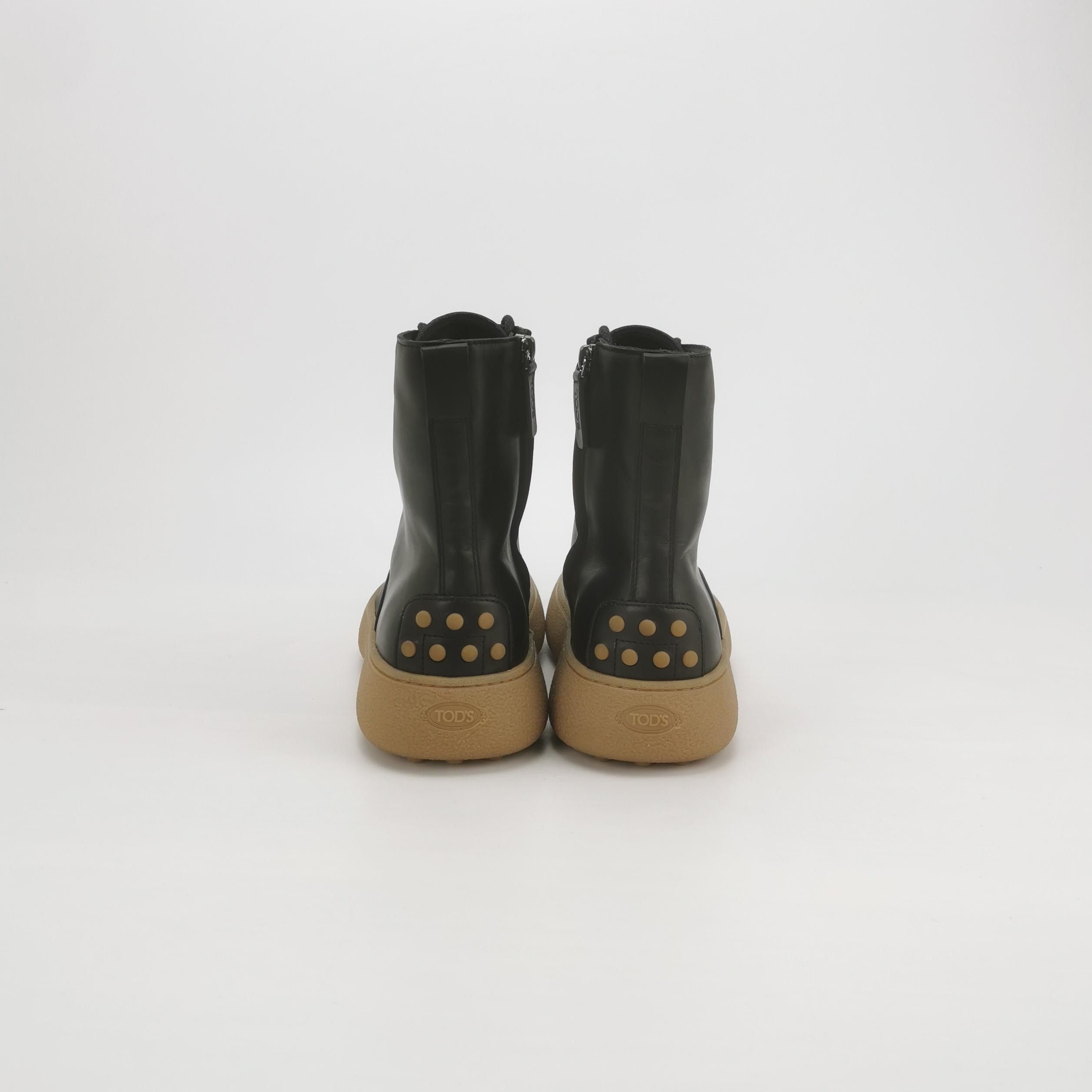 Tod's Tod's Black Leather Lace-Up Boots 40.5 Size US 7 / EU 40 - 5 Thumbnail