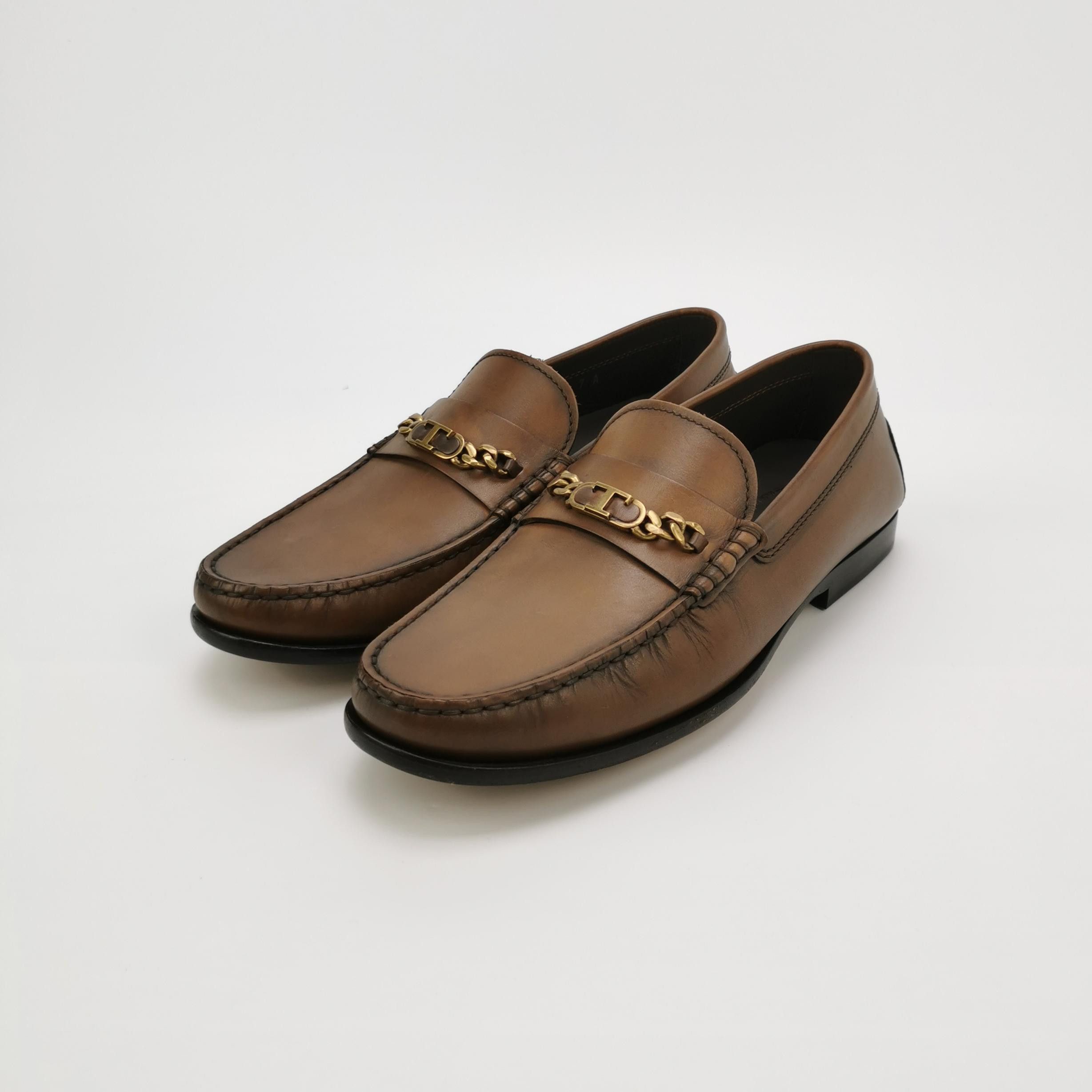 Tod's Tod's T-Chain Leather Loafers Size 8 Size US 8 / EU 41 - 3 Thumbnail