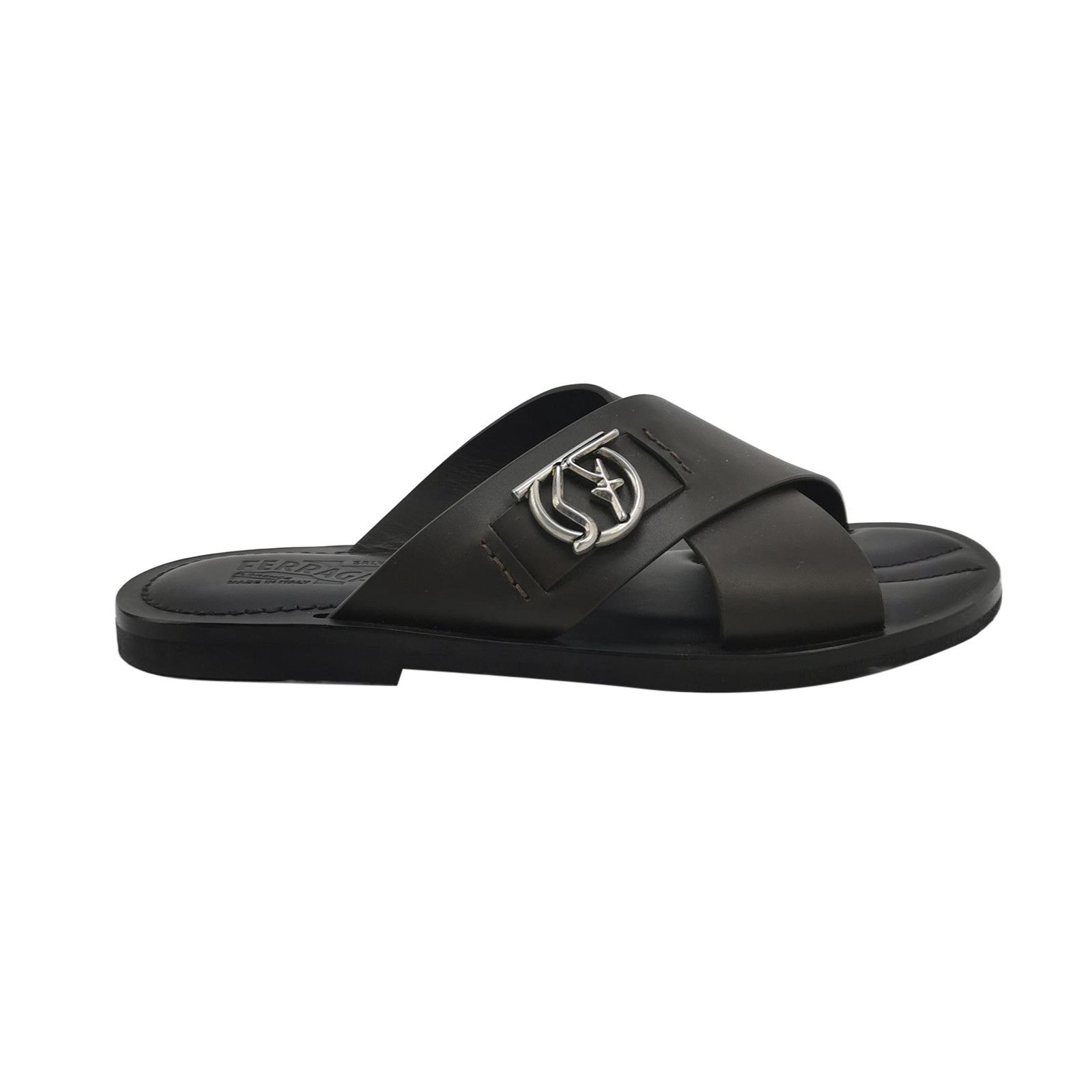 Salvatore Ferragamo Salvatore Ferragamo Gancini Leather Sandals US 8 Size US 8 / EU 41 - 2 Thumbnail