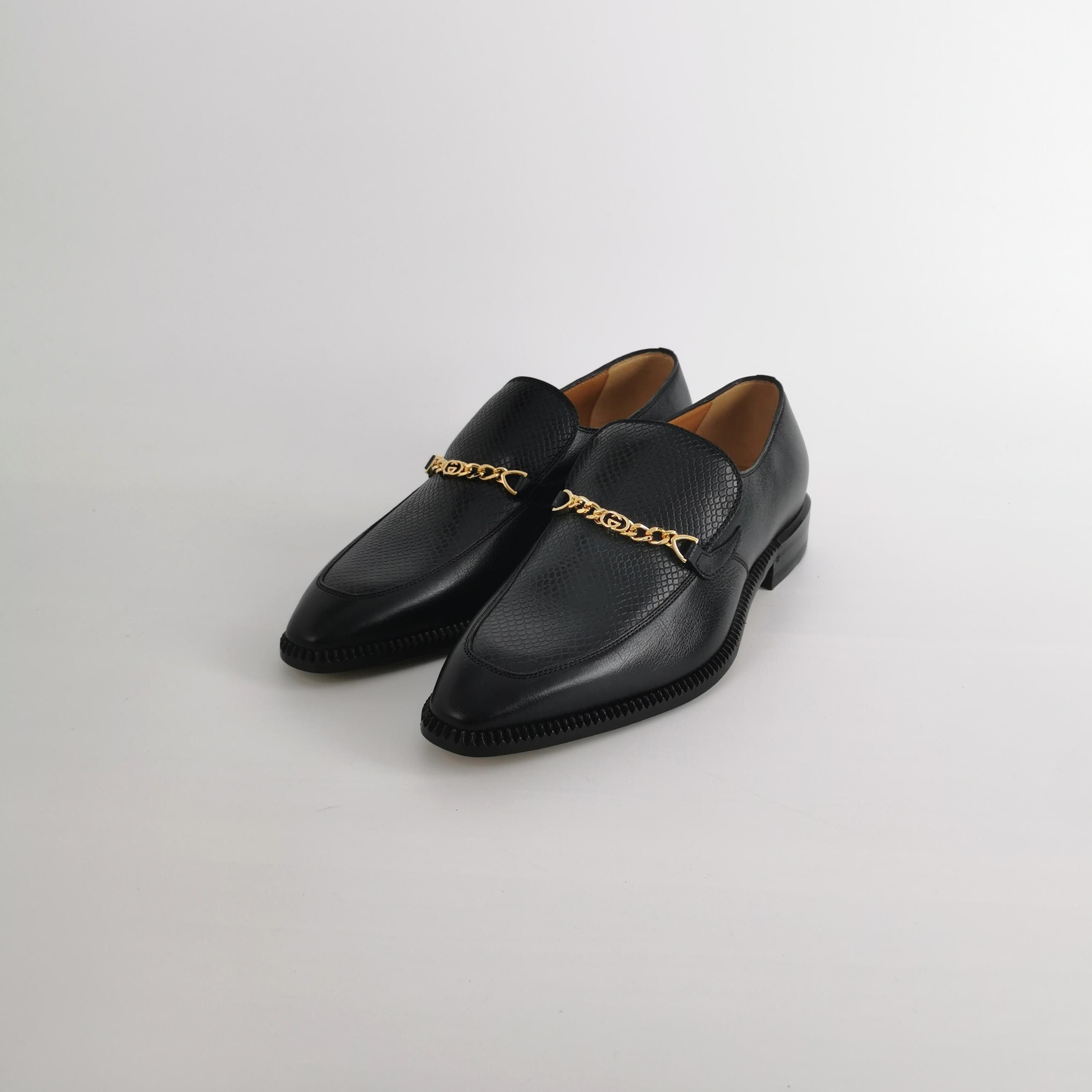 Gucci Gucci Interlocking G Chain Leather Shoes 39 Size US 6 / EU 39 - 3 Thumbnail