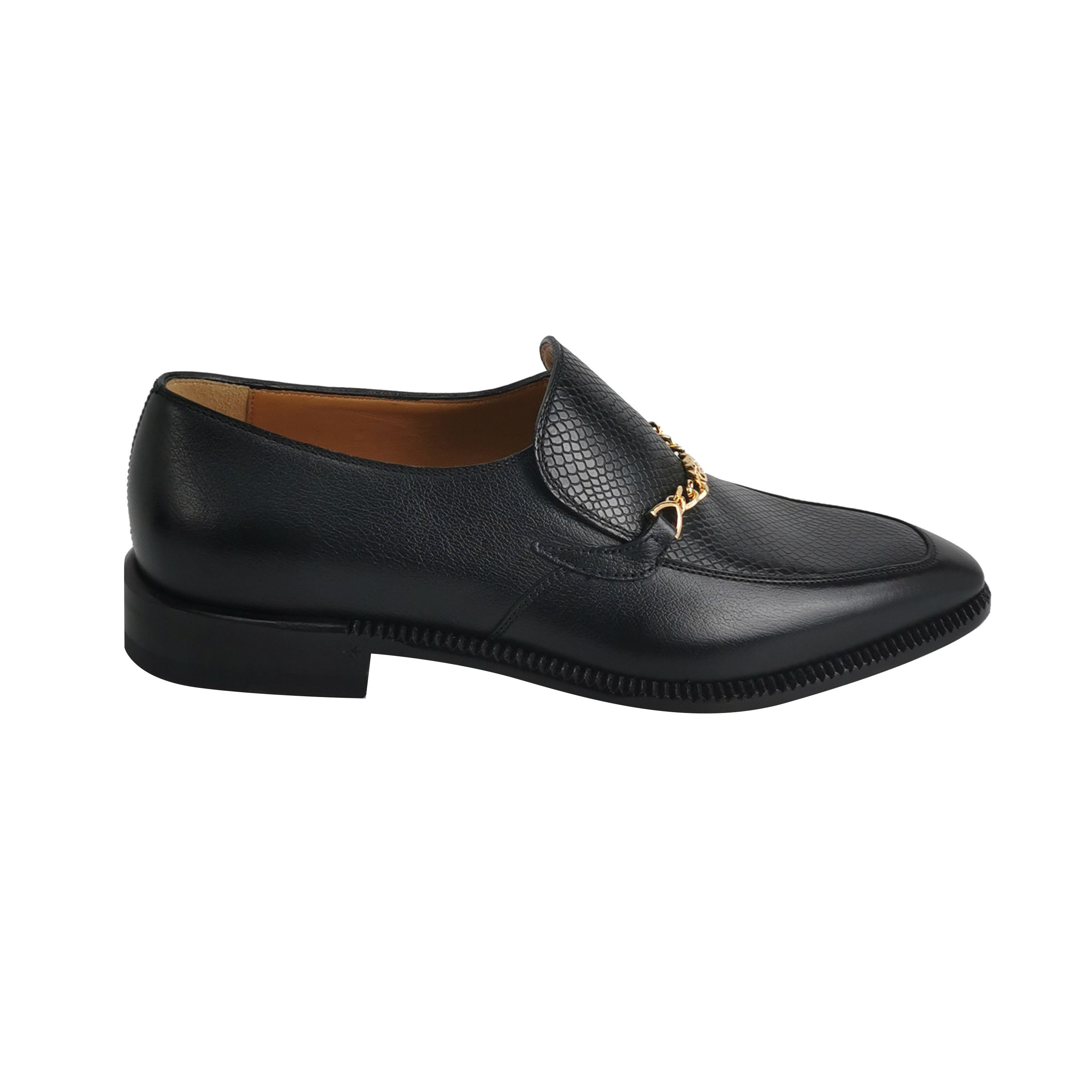 Gucci Gucci Interlocking G Chain Leather Loafers 5 Size US 6 / EU 39 - 2 Thumbnail