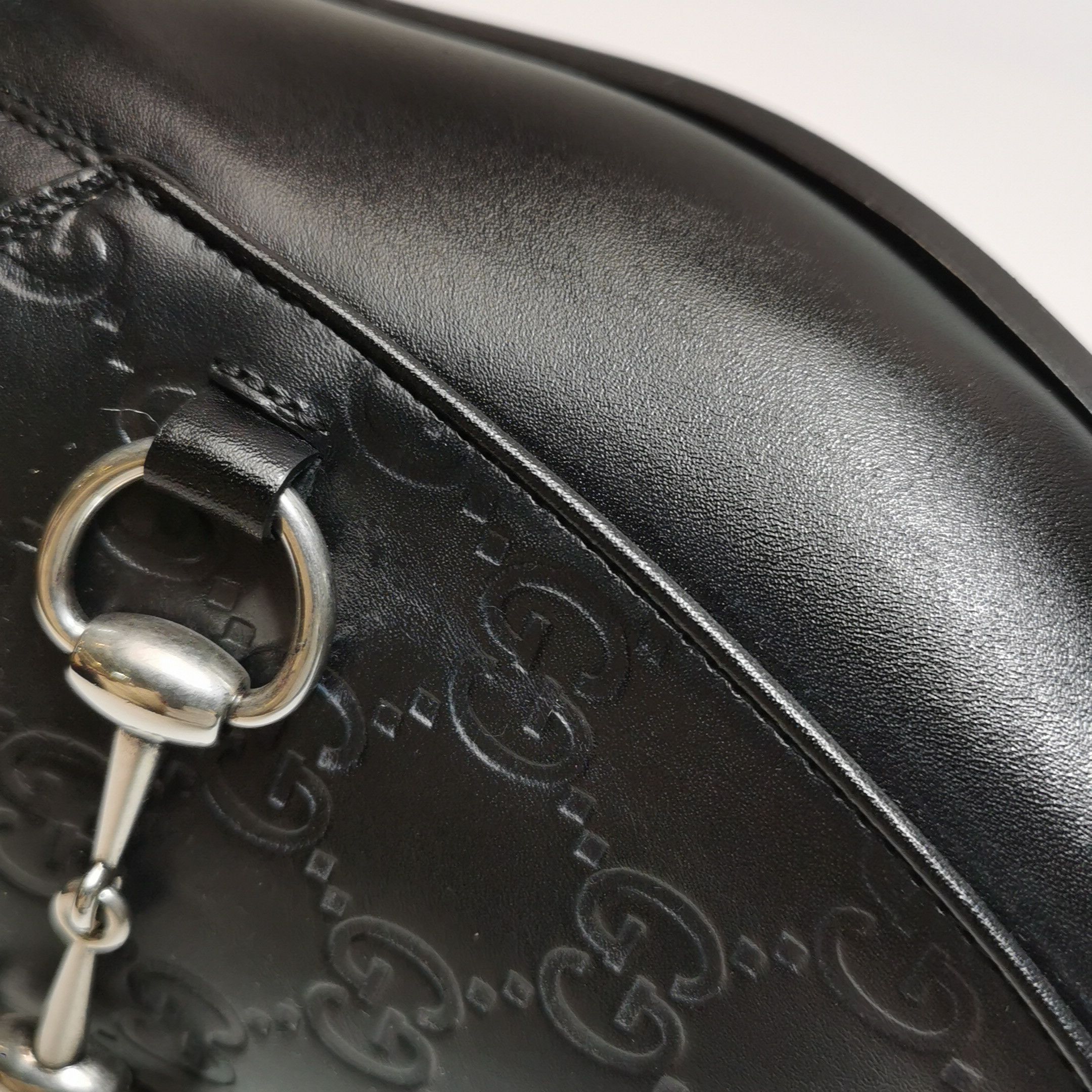 Gucci Gucci Embossed Leather Horsebit Loafers 10 Size US 11 / EU 44 - 8 Thumbnail