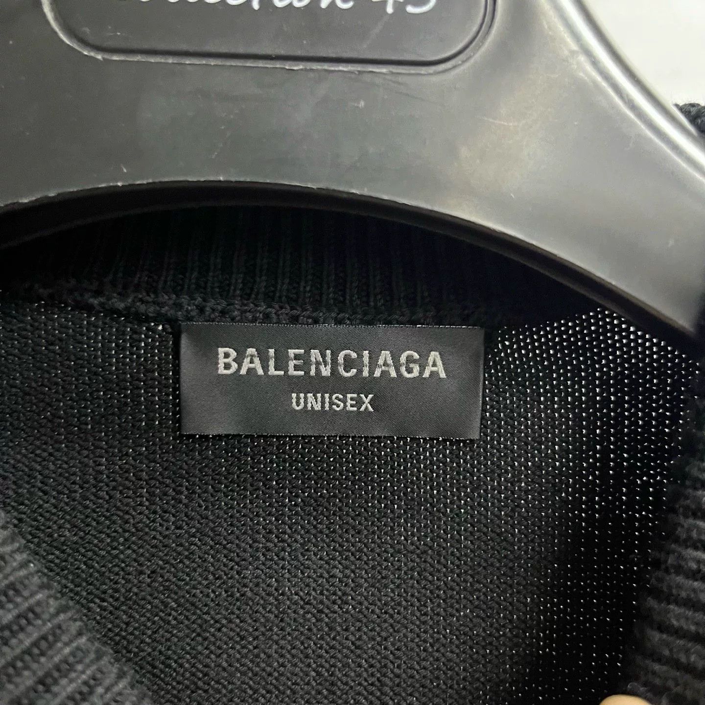 Balenciaga Balenciaga Embroidered Printed Black Sweater l Men Size US L / EU 52-54 / 3 - 3 Thumbnail