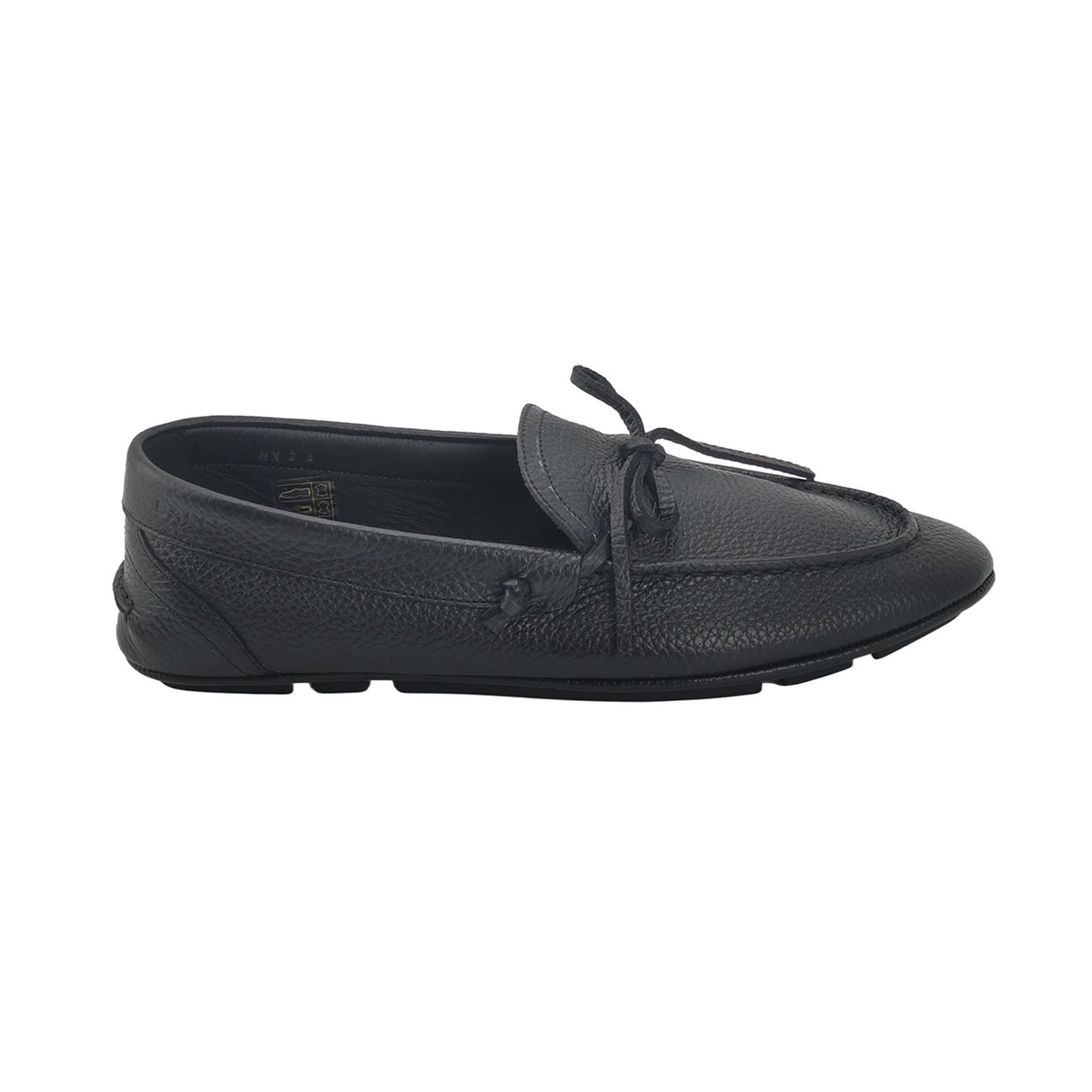 Bally Bally Pebbled Leather Tie Detail Loafers EU 39.5 Size US 6 / EU 39 - 2 Thumbnail