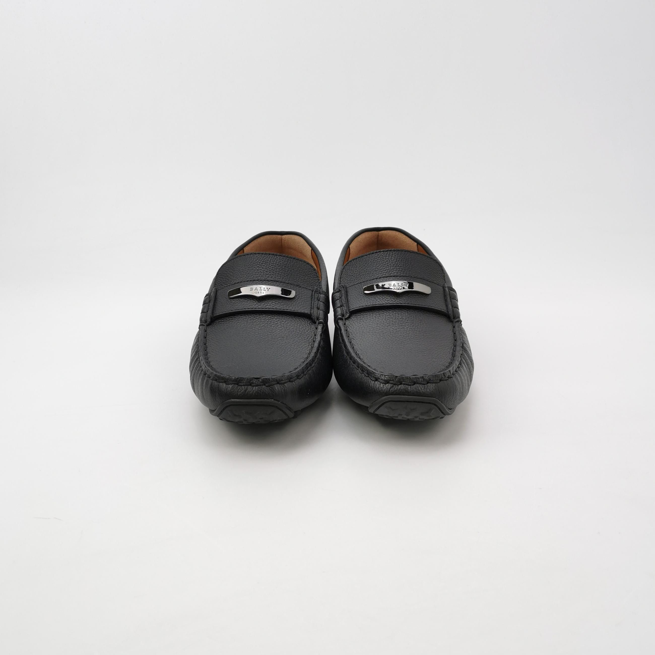 Bally Bally Logo Grained Leather Loafers Size 7.5 Size US 7 / EU 40 - 4 Thumbnail