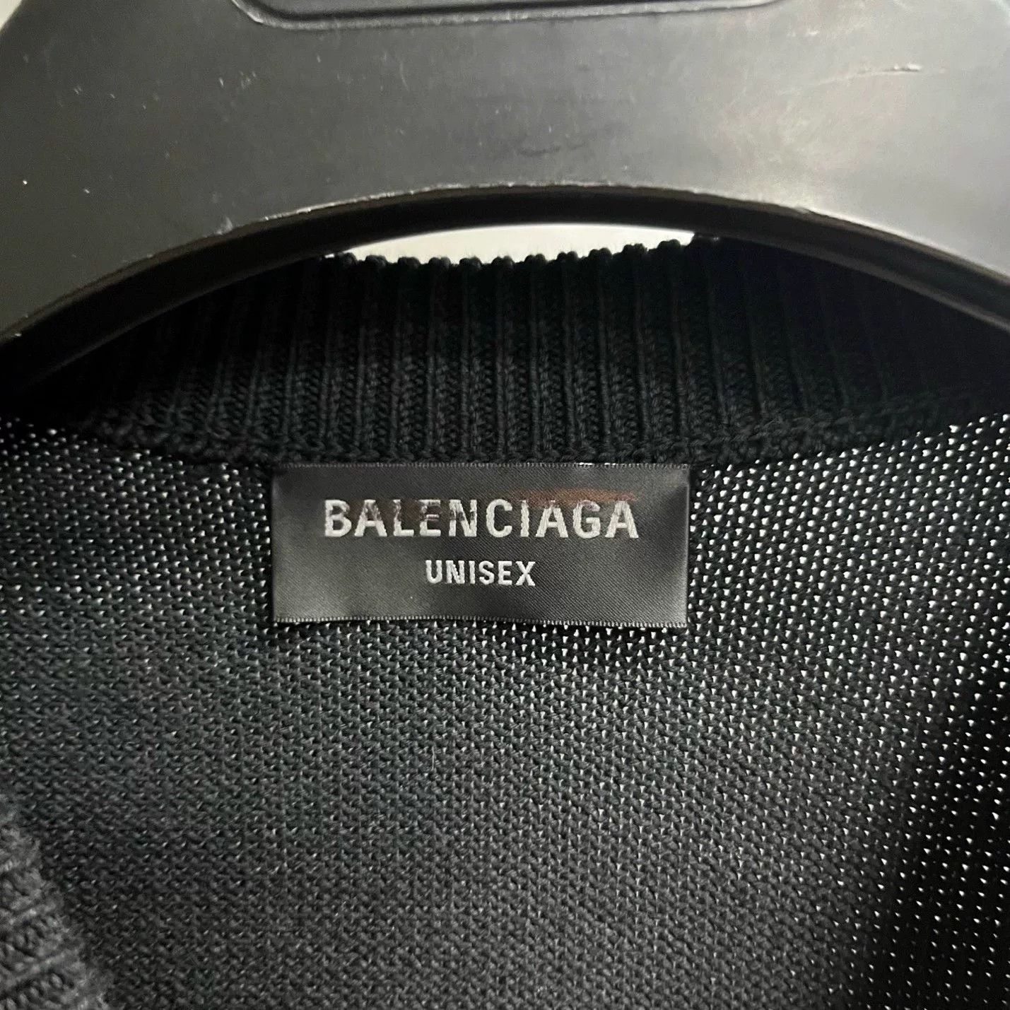 Balenciaga Balenciaga Embroidered Printed Black Sweater s Men Size US S / EU 44-46 / 1 - 3 Thumbnail