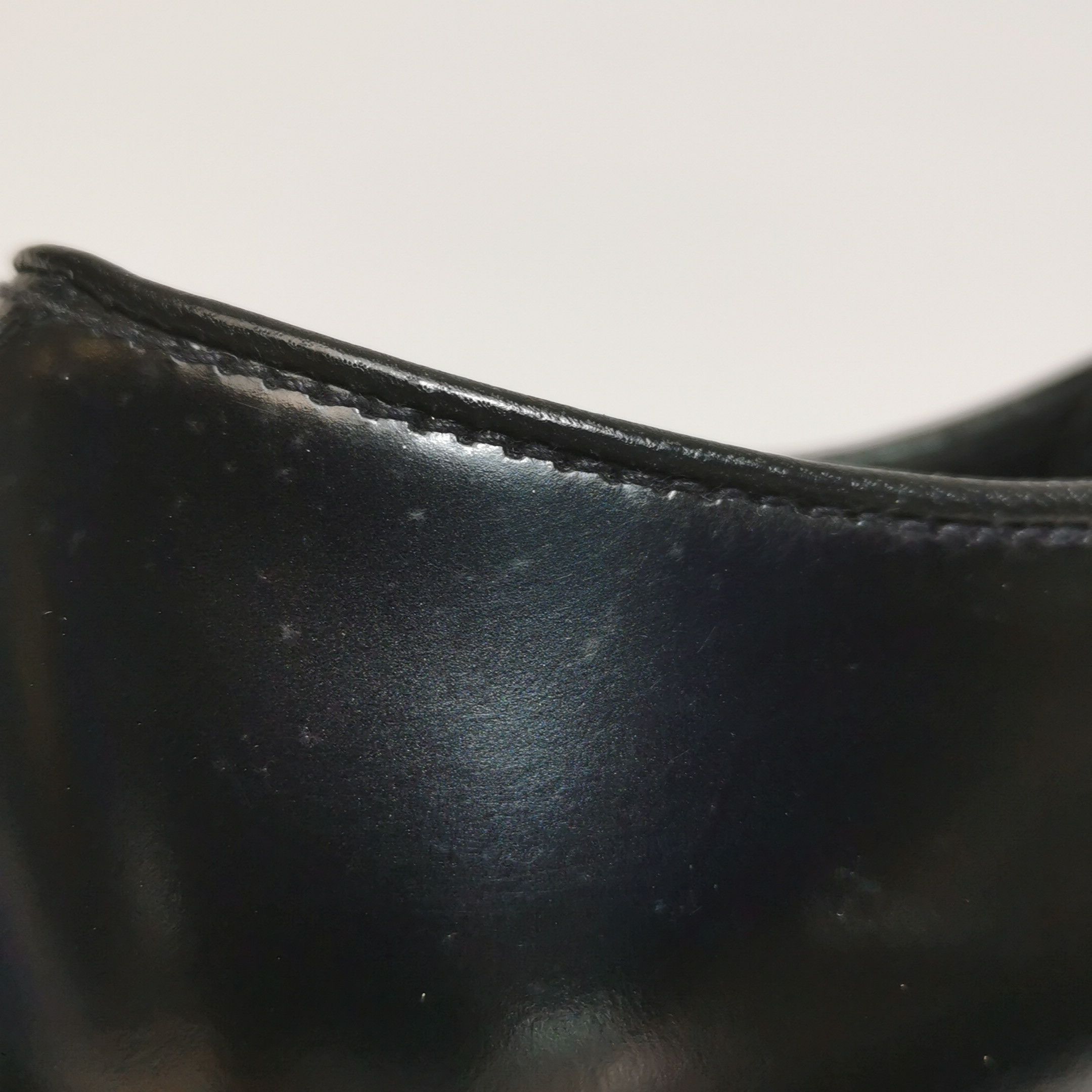 Prada Prada Black Leather Derby Shoes 40.5 Size US 7 / EU 40 - 8 Thumbnail