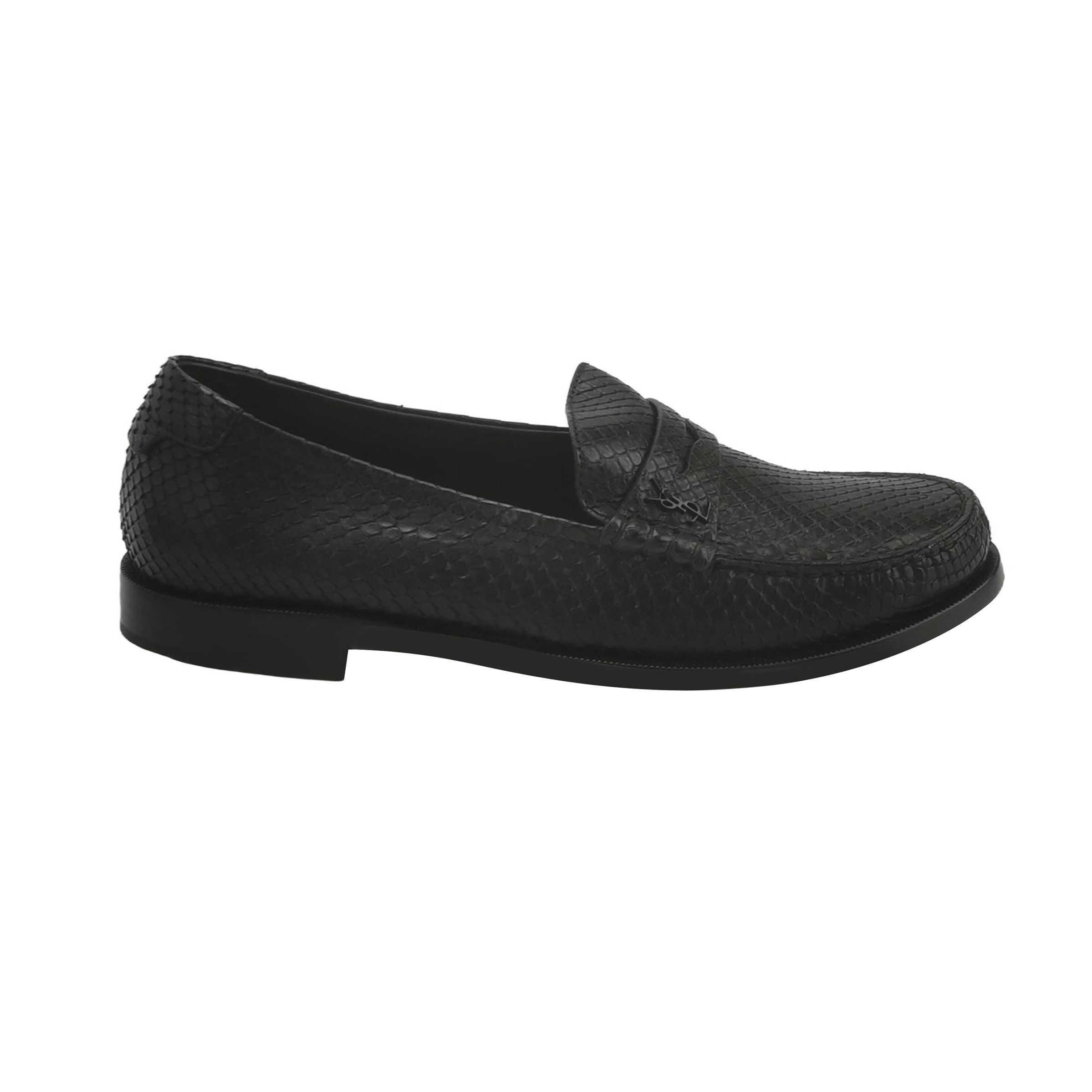 Saint Laurent Paris Saint Laurent Snakeskin Penny Loafers Size 42 Size US 9 / EU 42 - 2 Thumbnail