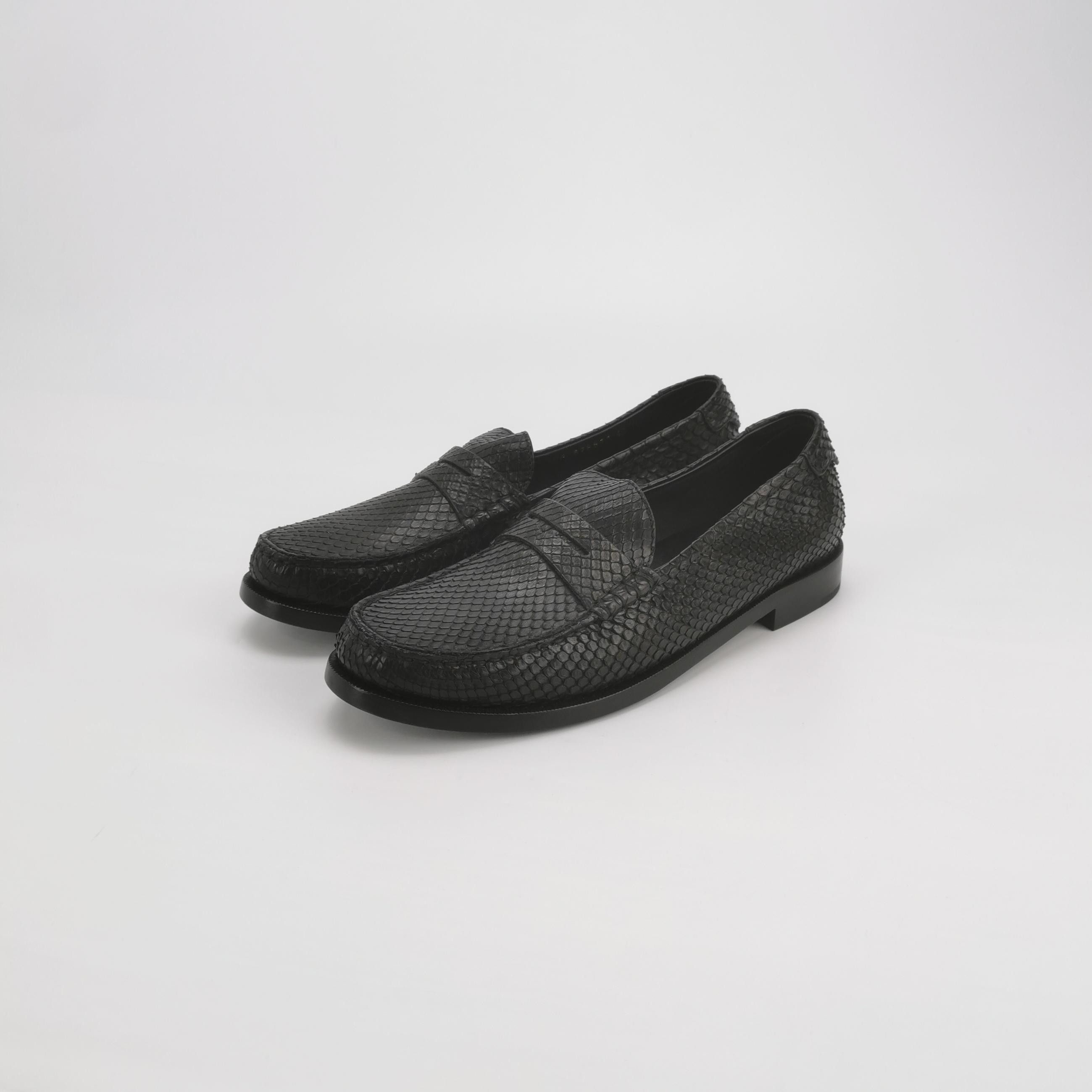 Saint Laurent Paris Saint Laurent Snakeskin Penny Loafers Size 42 Size US 9 / EU 42 - 3 Thumbnail