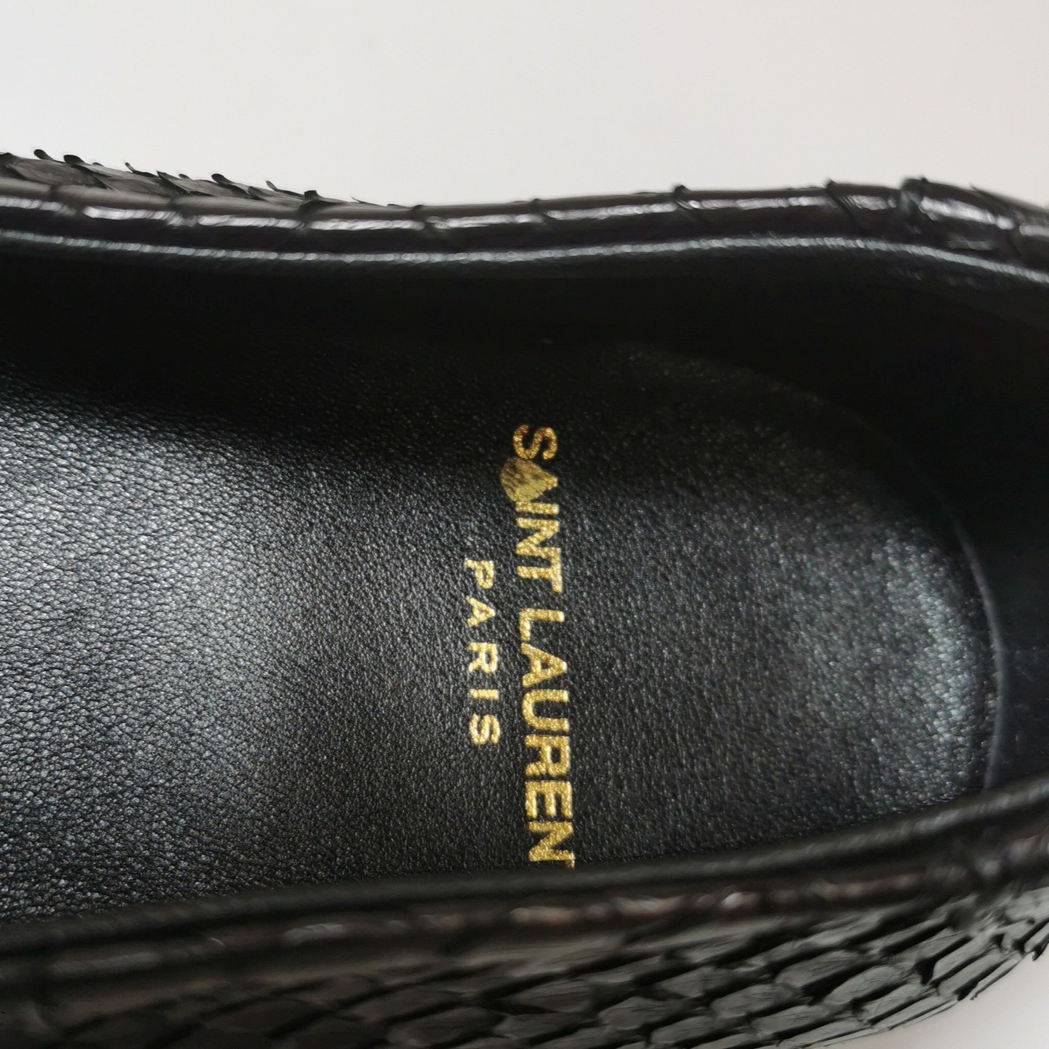 Saint Laurent Paris Saint Laurent Snakeskin Penny Loafers Size 42 Size US 9 / EU 42 - 11 Thumbnail