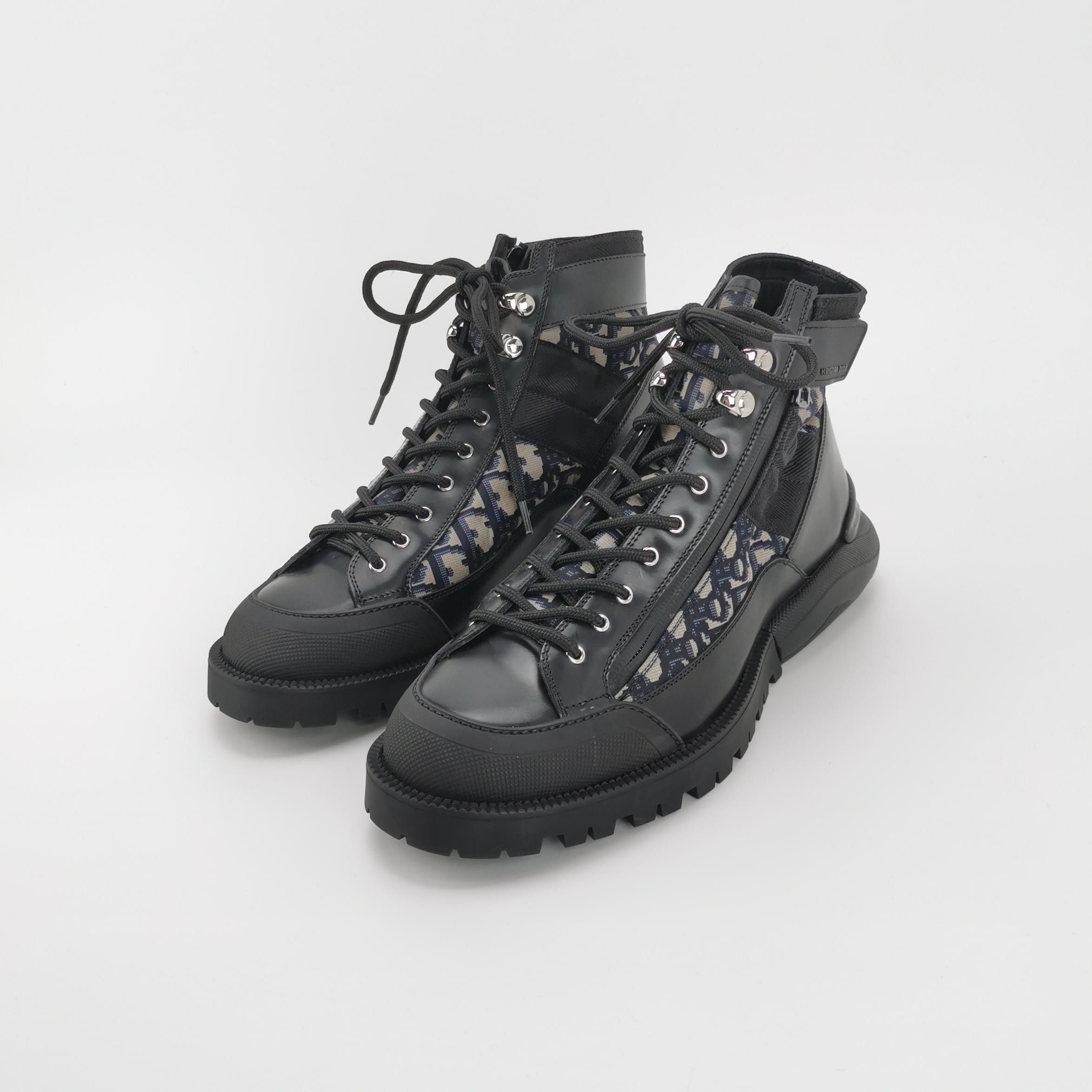 Dior Dior Oblique Canvas Hi-Top Sneakers Size 41 Size US 8 / EU 41 - 3 Thumbnail