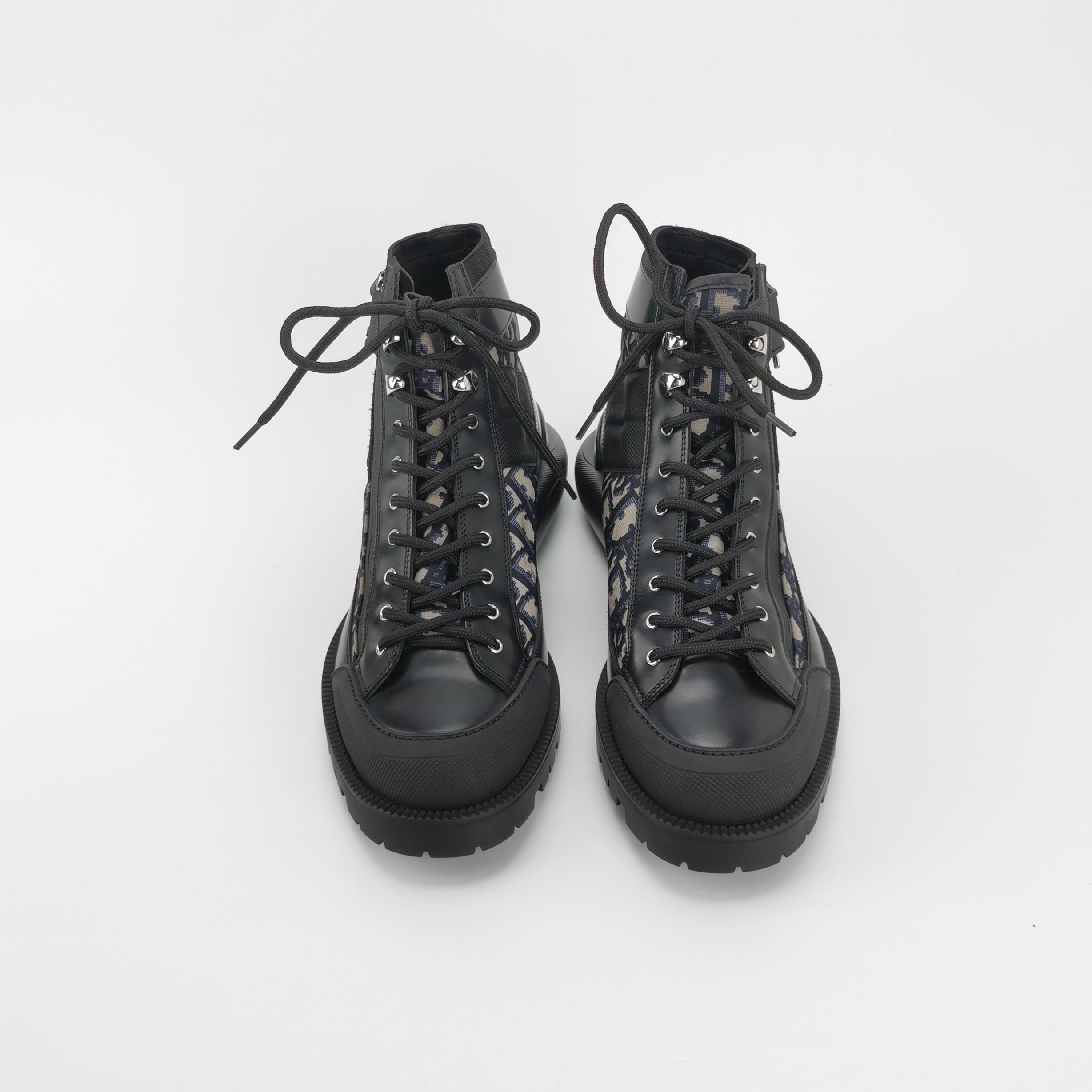 Dior Dior Oblique Canvas Hi-Top Sneakers Size 41 Size US 8 / EU 41 - 4 Thumbnail
