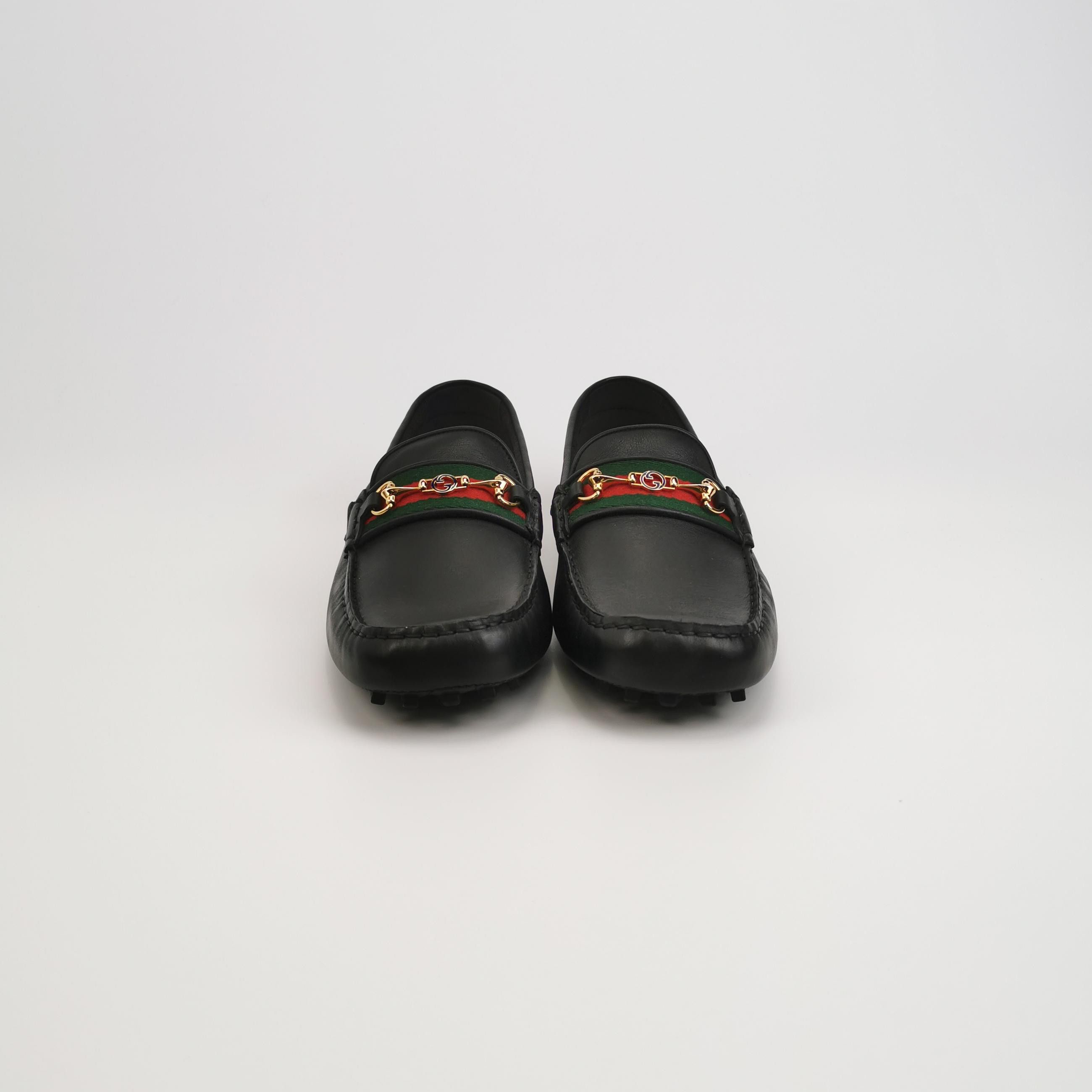 Gucci Gucci Horsebit Web Stripe Driver Loafers 44.5 Size US 11 / EU 44 - 4 Thumbnail