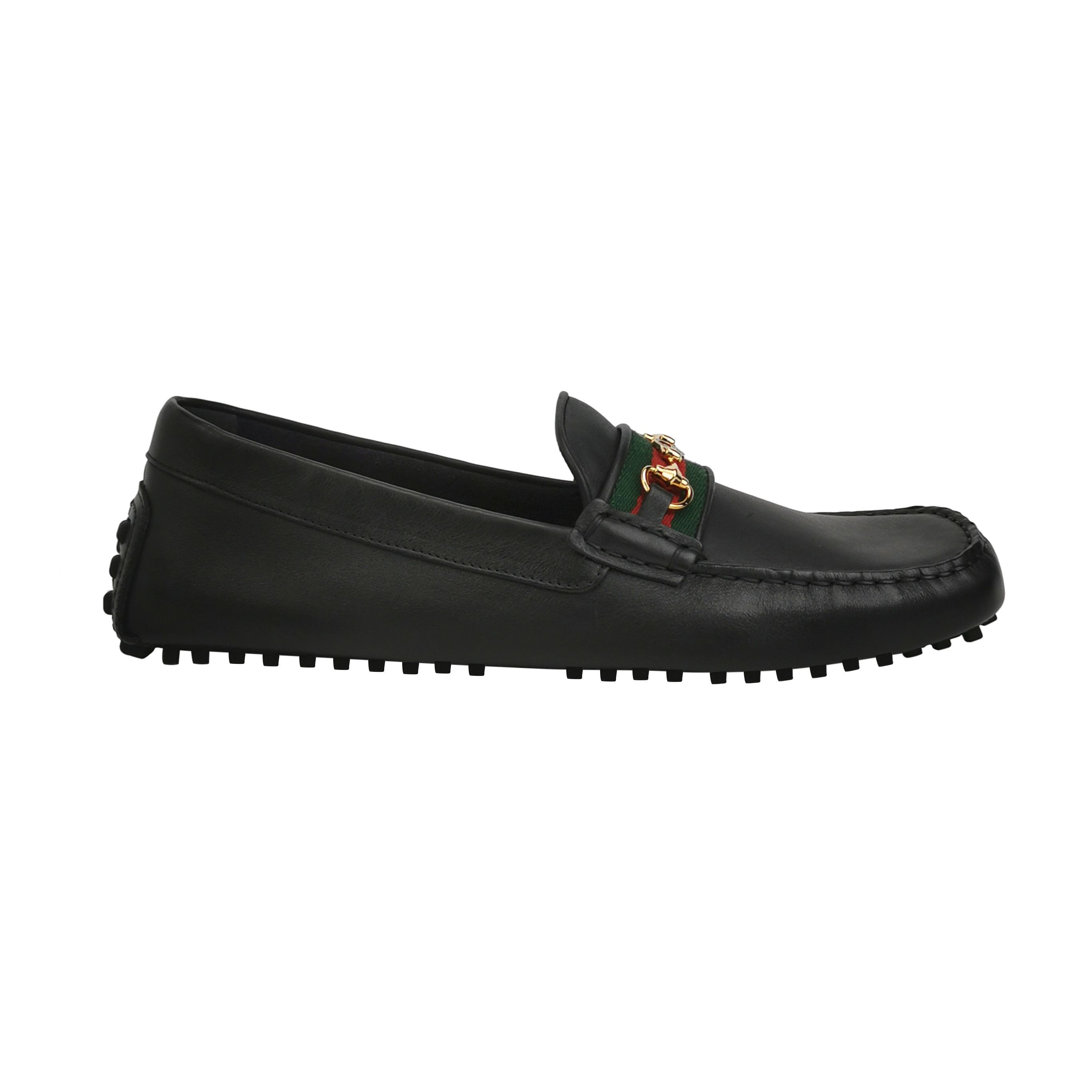 Gucci Gucci Horsebit Web Stripe Driver Loafers 44.5 Size US 11 / EU 44 - 2 Thumbnail