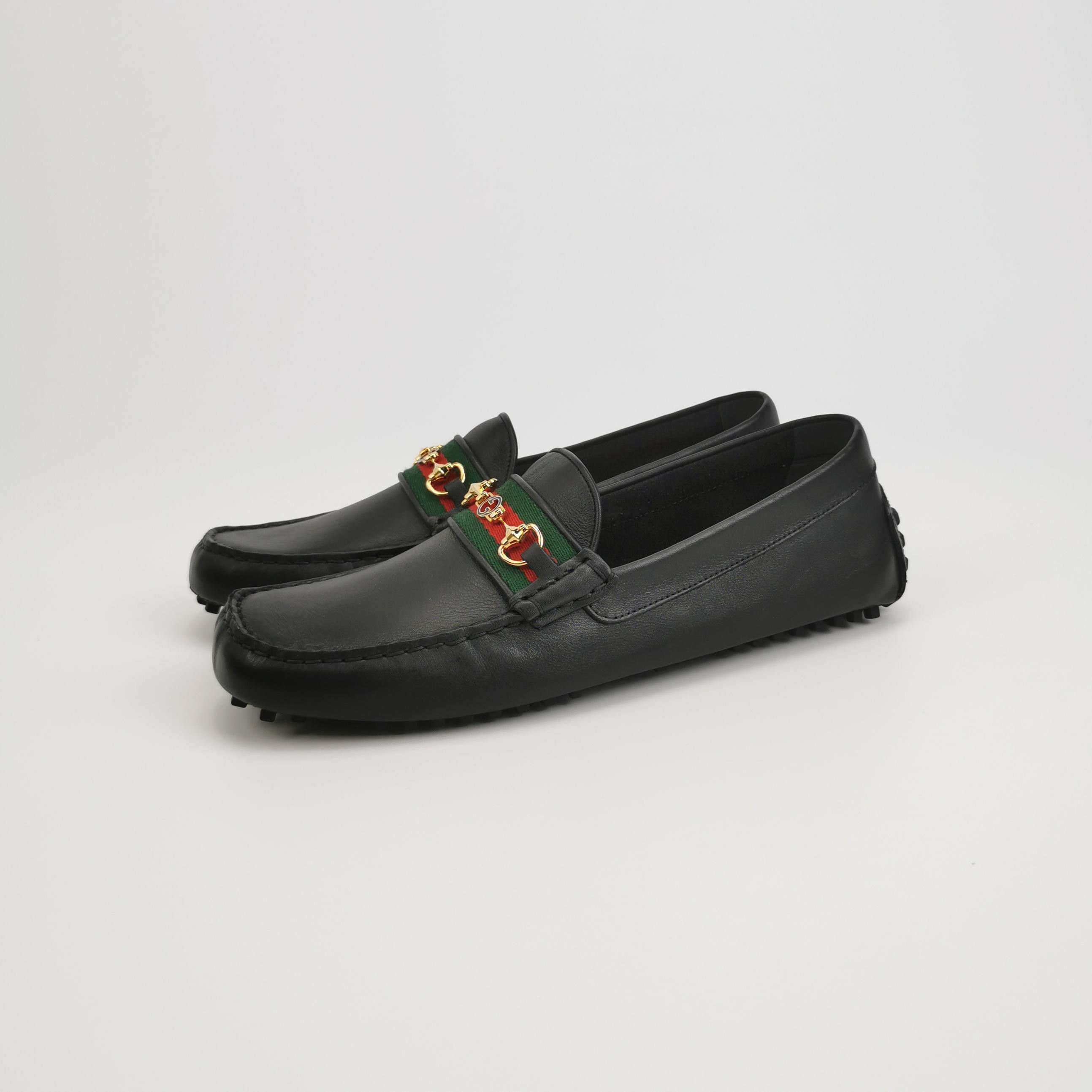 Gucci Gucci Horsebit Web Stripe Driver Loafers 44.5 Size US 11 / EU 44 - 3 Thumbnail