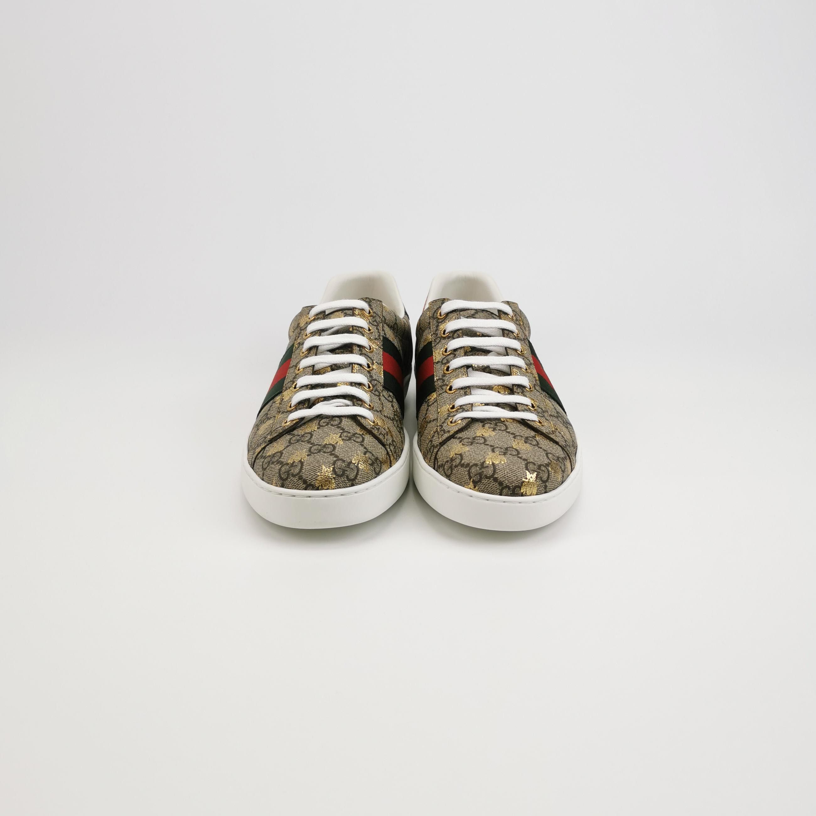 Gucci Gucci Bee GG Supreme Ace Sneakers 45 Size US 12 / EU 45 - 4 Thumbnail