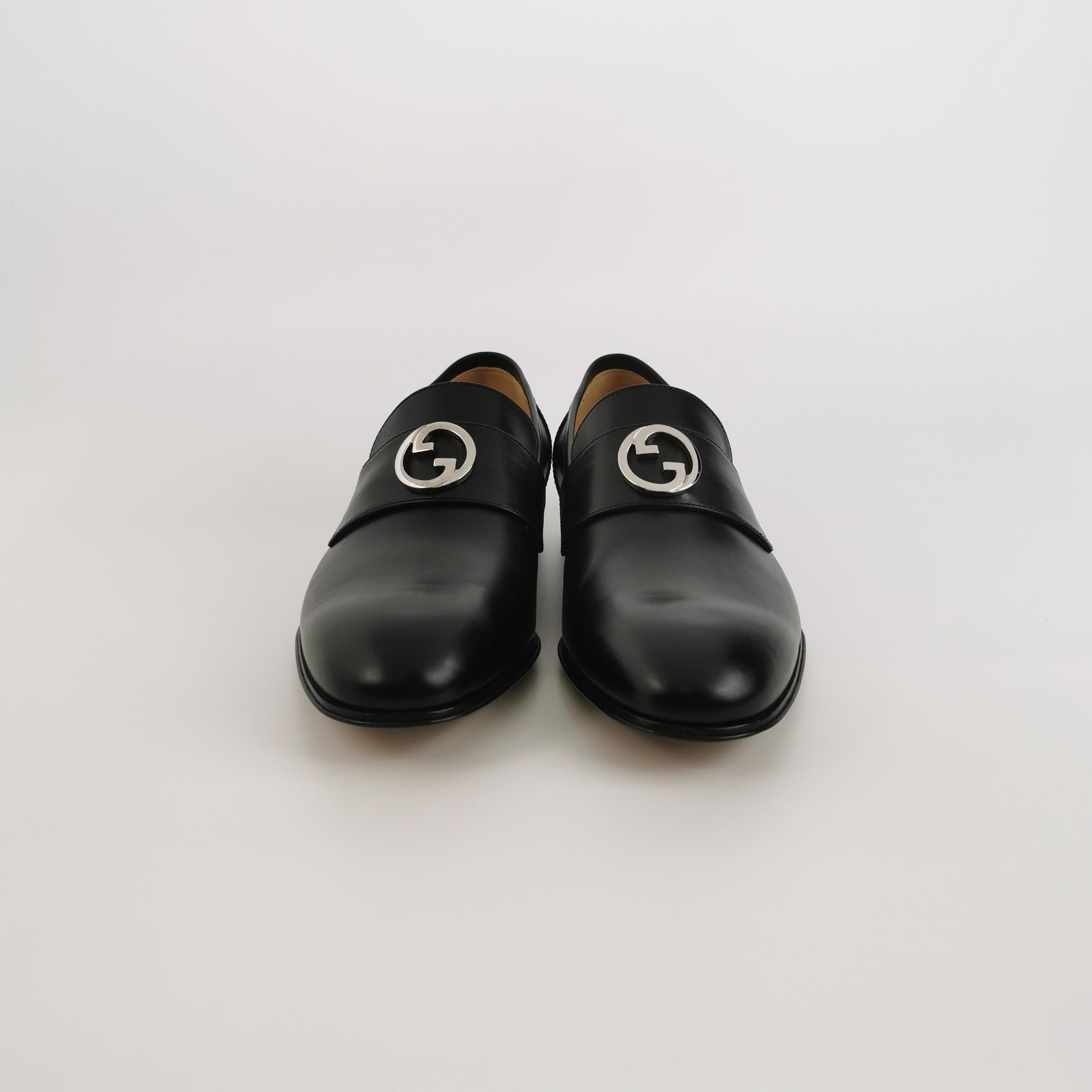 Gucci Gucci Interlocking G Leather Loafers 39 Size US 6 / EU 39 - 4 Thumbnail