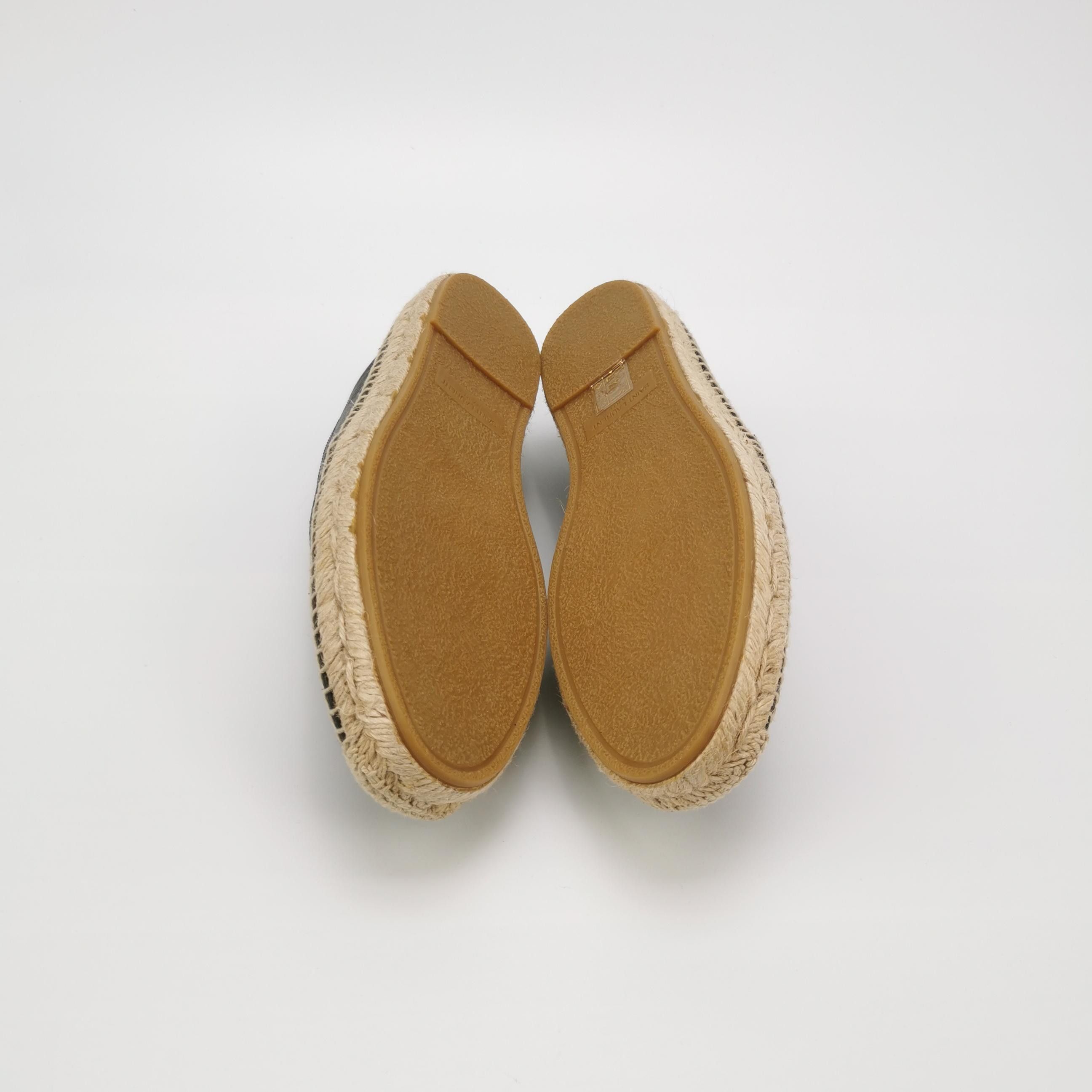 Saint Laurent Paris Saint Laurent Leather Logo Espadrilles 40 Size US 7 / EU 40 - 6 Thumbnail