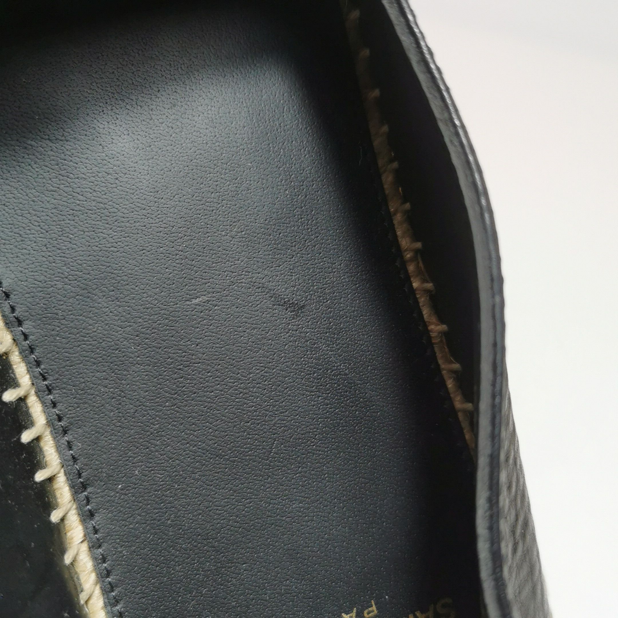 Saint Laurent Paris Saint Laurent Leather Logo Espadrilles 40 Size US 7 / EU 40 - 9 Thumbnail