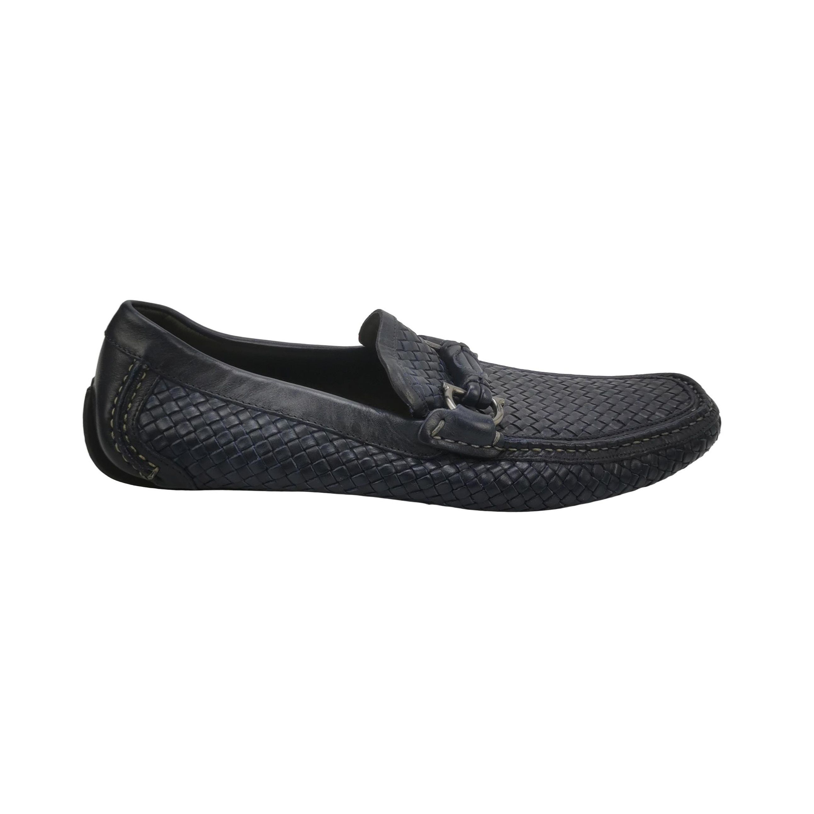 Salvatore Ferragamo Ferragamo Woven Leather Gancini Loafers 43 Size US 10 / EU 43 - 2 Thumbnail