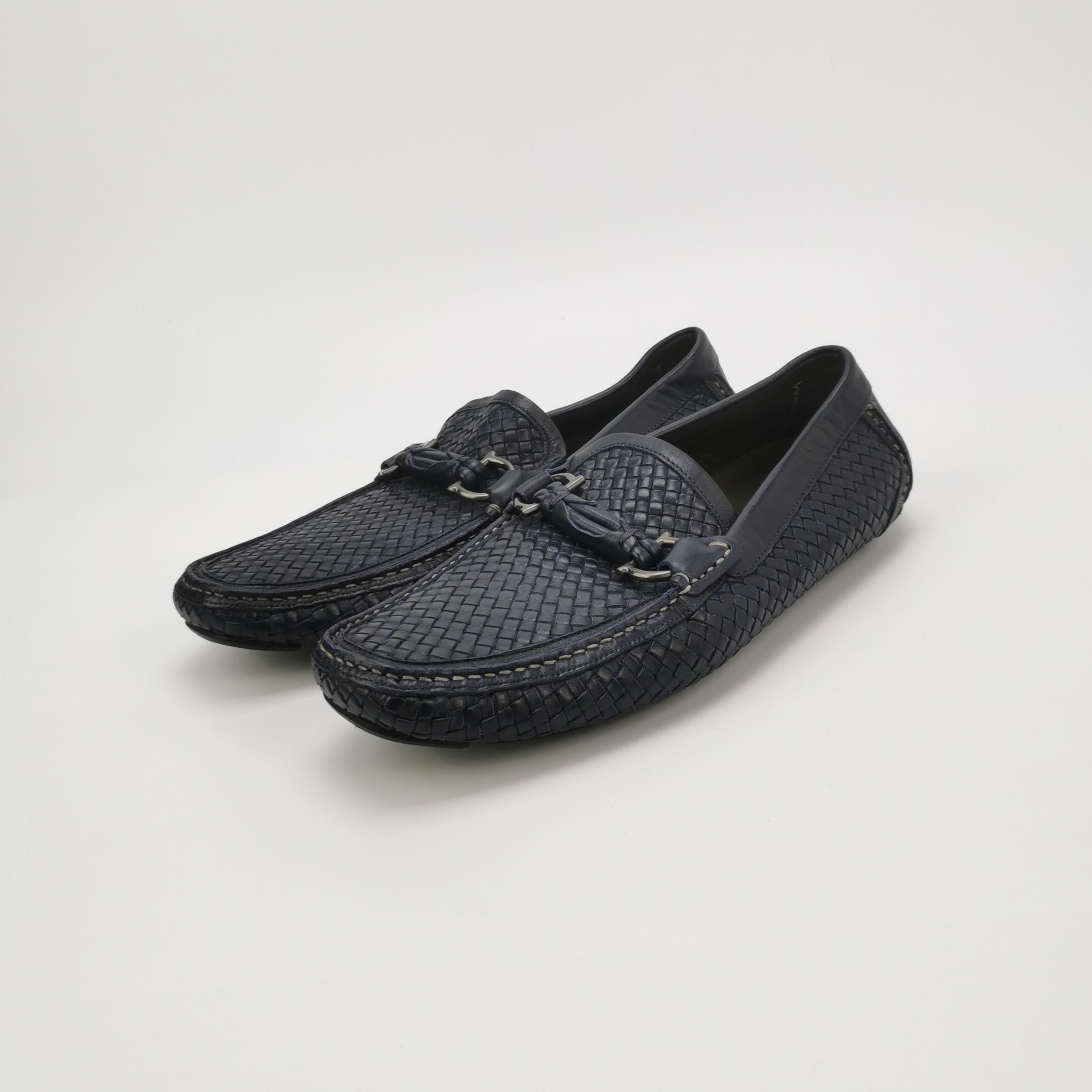 Salvatore Ferragamo Ferragamo Woven Leather Gancini Loafers 43 Size US 10 / EU 43 - 3 Thumbnail