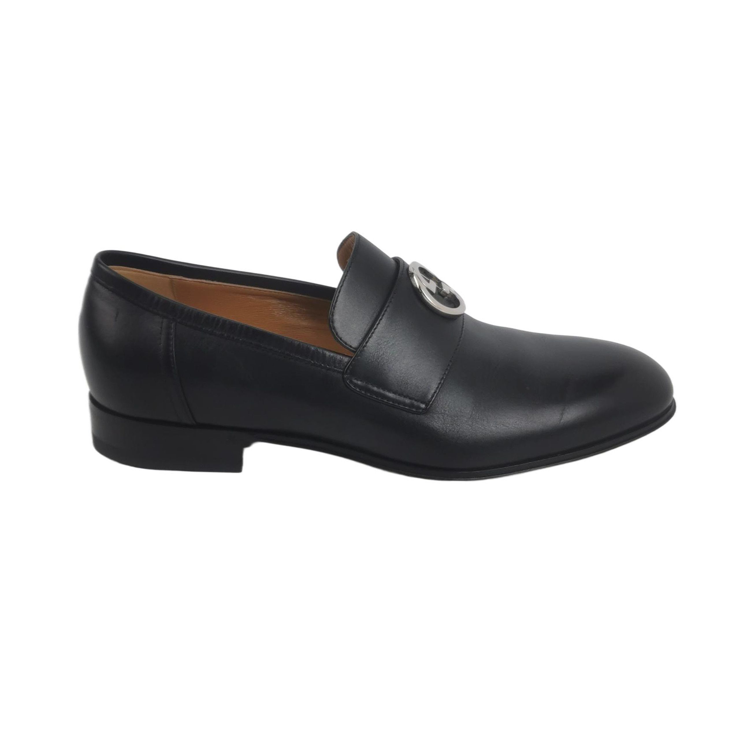 Gucci Gucci Interlocking G Leather Loafers Size 5 Size US 6 / EU 39 - 2 Thumbnail