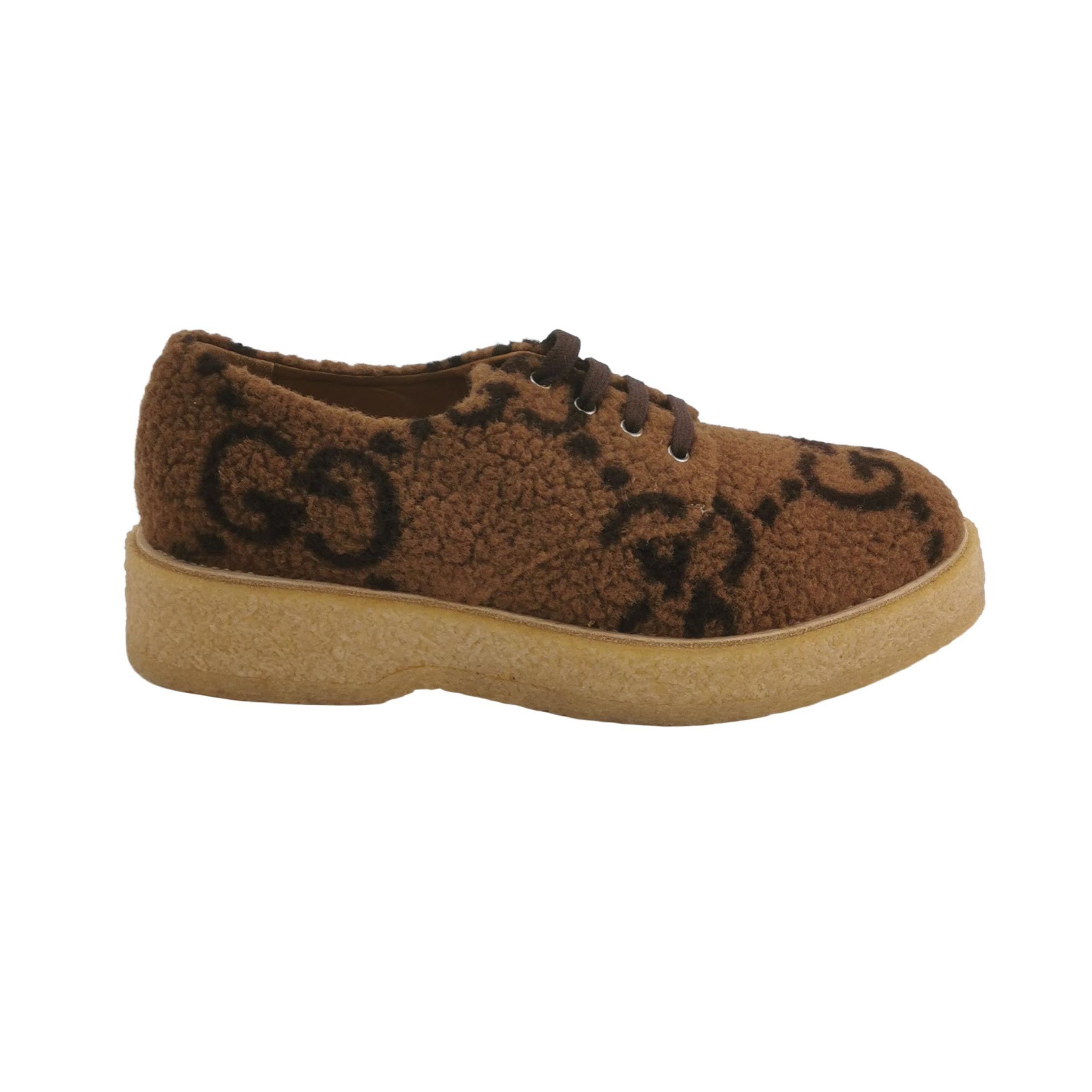 Gucci Gucci GG Monogram Shearling Platform Sneakers 44 Size US 11 / EU 44 - 2 Thumbnail