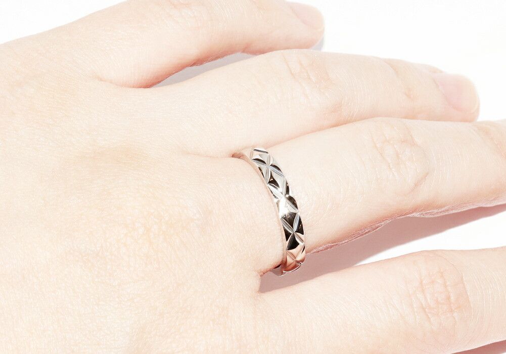 Chanel Chanel Chanel Matelasse Pt950 Platinum Ring Precious Metal Ring DUTY FREE for USA Size ONE SIZE - 5 Thumbnail