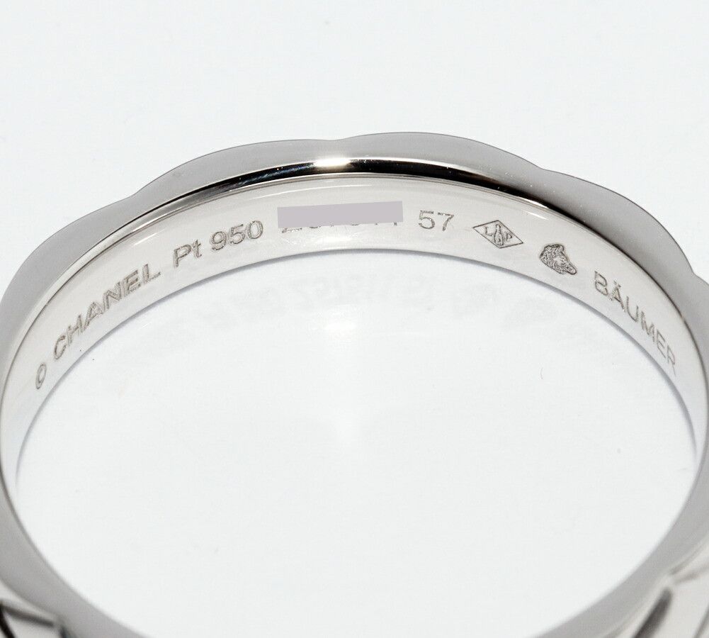 Chanel Chanel Chanel Matelasse Pt950 Platinum Ring Precious Metal Ring DUTY FREE for USA Size ONE SIZE - 4 Thumbnail