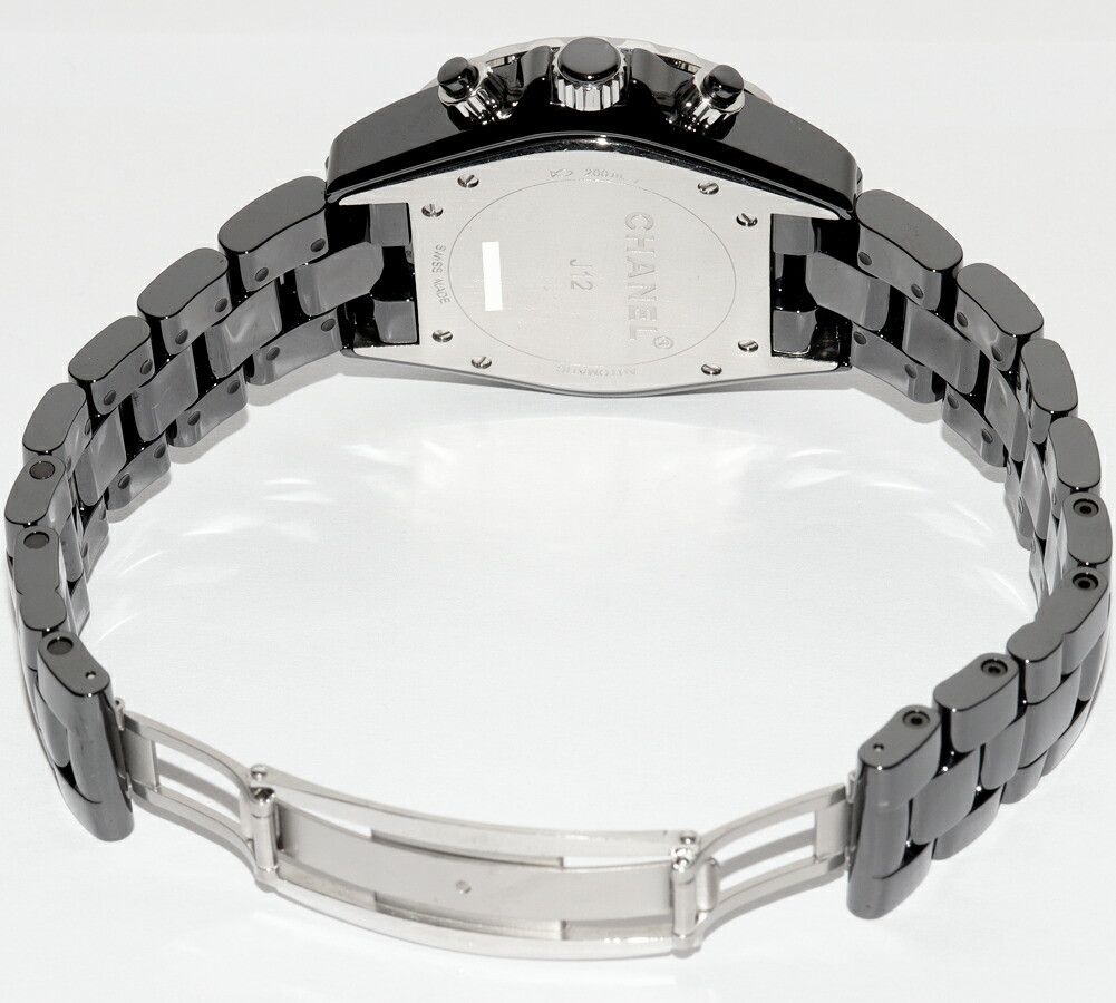 Chanel Chanel CHANEL J12 Black Ceramic Chronograph Glass / Ceramic Automatic H2419 DUTY FREE for USA Size ONE SIZE - 2 Thumbnail
