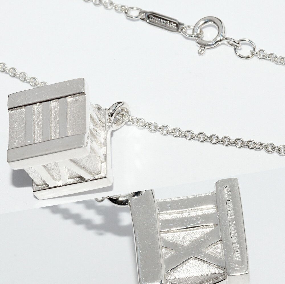 Tiffany & Co. Tiffany & Co. Tiffany & Co. Atlas Cube SV925 Pendant Necklace Precious Metal Necklace DUTY FREE for USA Size ONE SIZE - 4 Thumbnail