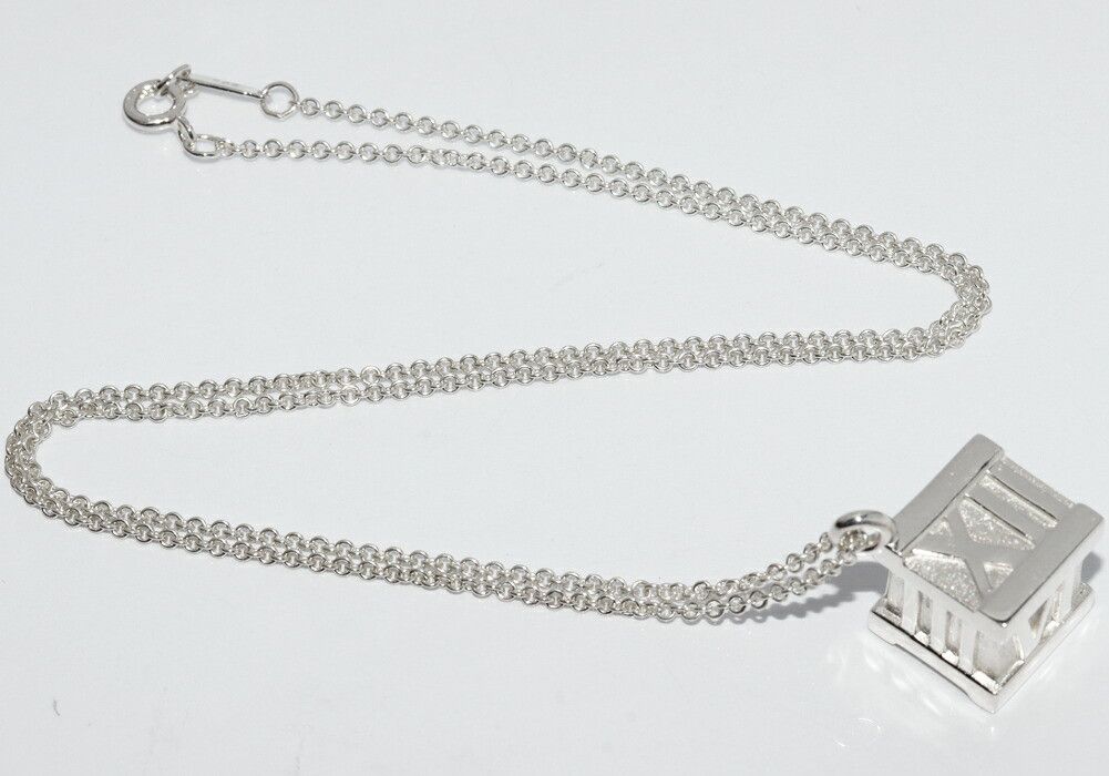Tiffany & Co. Tiffany & Co. Tiffany & Co. Atlas Cube SV925 Pendant Necklace Precious Metal Necklace DUTY FREE for USA Size ONE SIZE - 3 Thumbnail