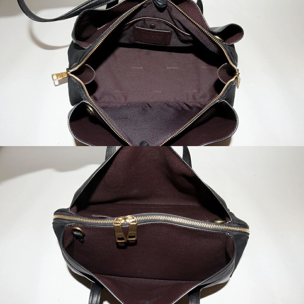 Coach Coach COACH Laura Carryall Leather Tote Bag Leather Tote Bag 89486 DUTY FREE for USA Size ONE SIZE - 4 Thumbnail