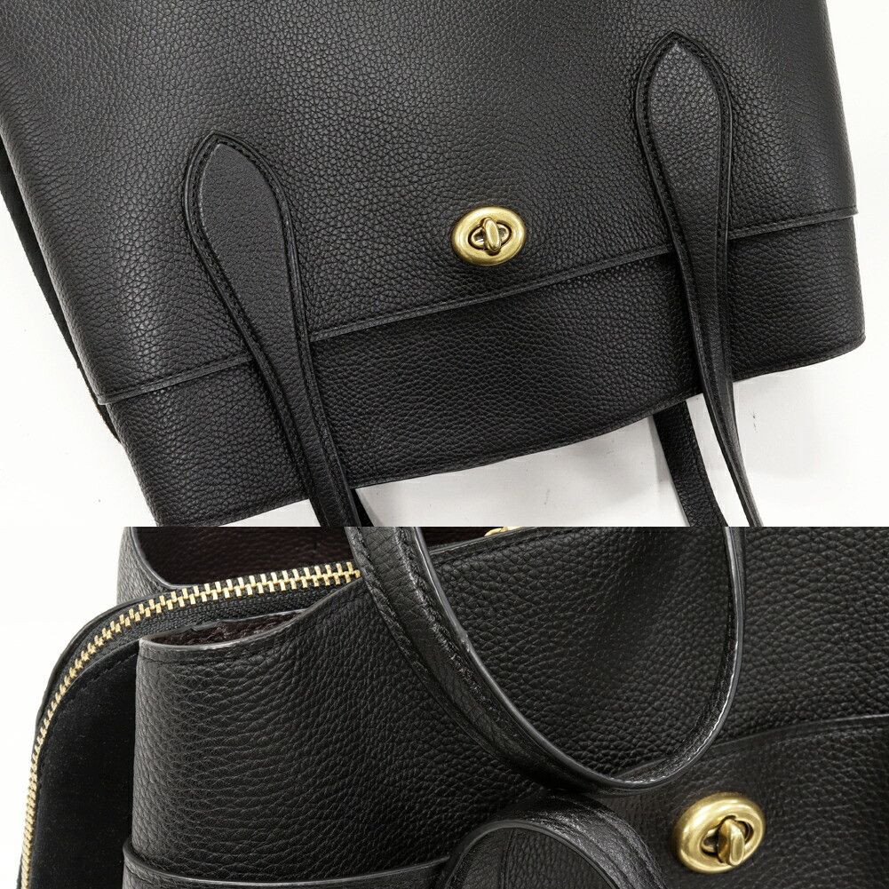 Coach Coach COACH Laura Carryall Leather Tote Bag Leather Tote Bag 89486 DUTY FREE for USA Size ONE SIZE - 6 Thumbnail