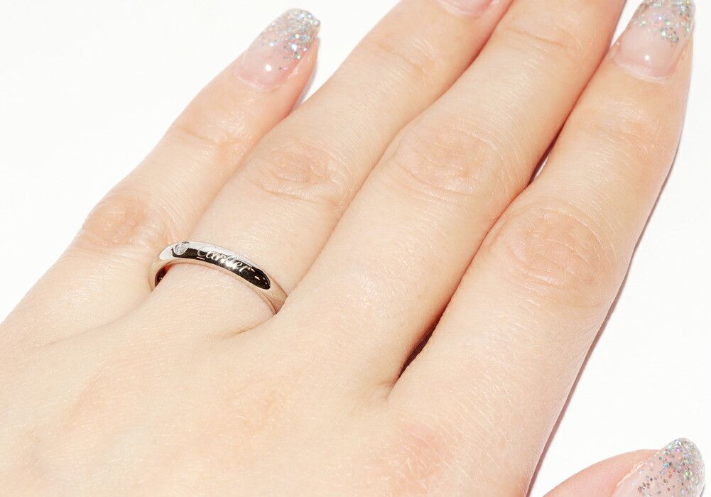 Cartier Cartier Cartier C De Cartier Pt950 Diamond Ring Size 51 Precious Metal Ring B42322 DUTY FREE for USA Size ONE SIZE - 6 Thumbnail