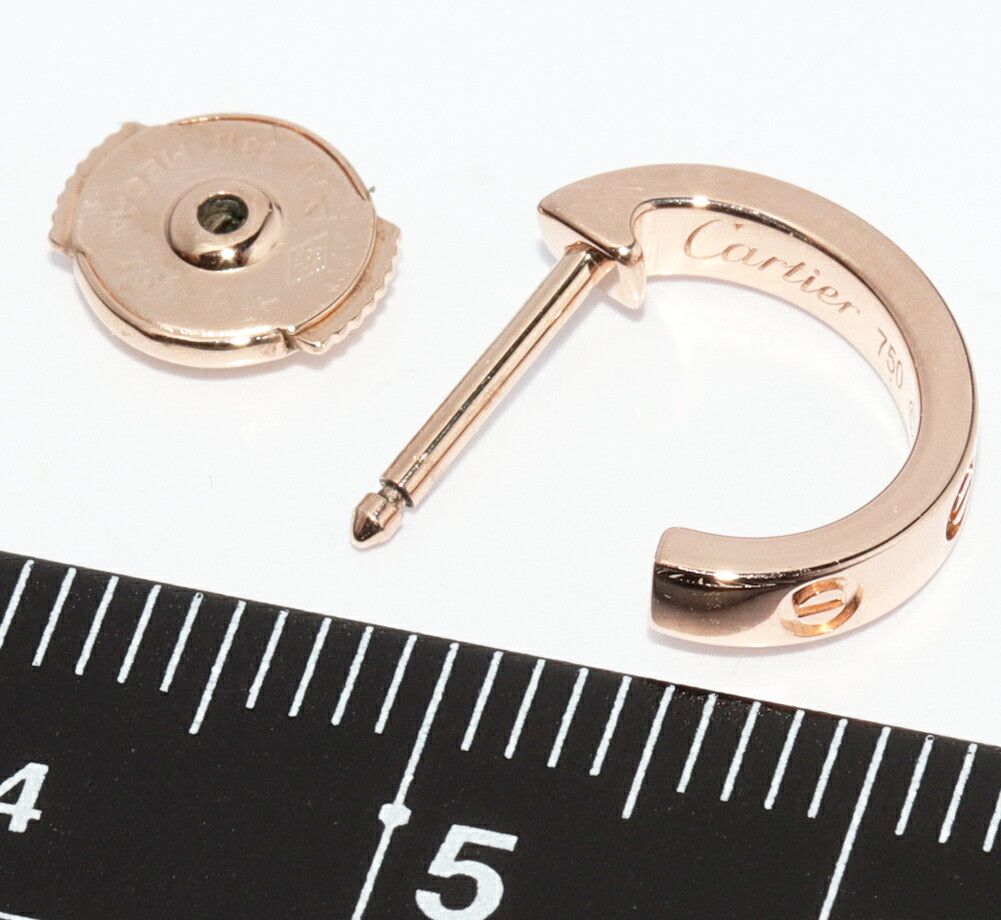Cartier Cartier Cartier Love Au750 Earrings Precious Metal Earrings B80288 DUTY FREE for USA Size ONE SIZE - 4 Thumbnail