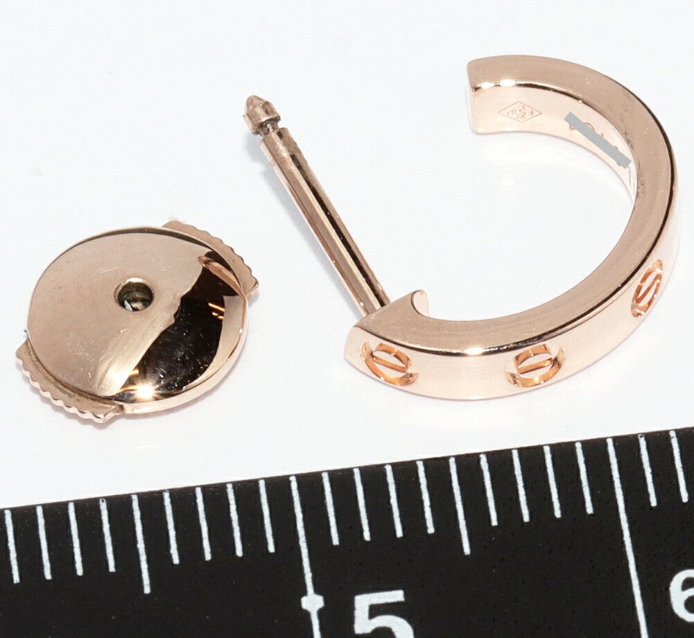 Cartier Cartier Cartier Love Au750 Earrings Precious Metal Earrings B80288 DUTY FREE for USA Size ONE SIZE - 3 Thumbnail