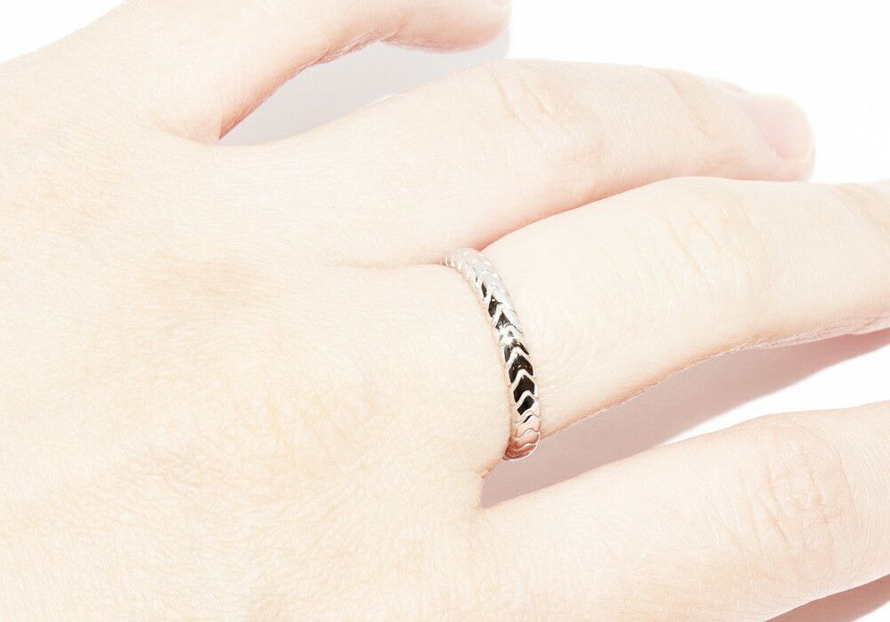 Bvlgari Bvlgari BVLGARI Spiga Pt950 Platinum Ring Size 53 Precious Metal Ring DUTY FREE for USA Size ONE SIZE - 5 Thumbnail