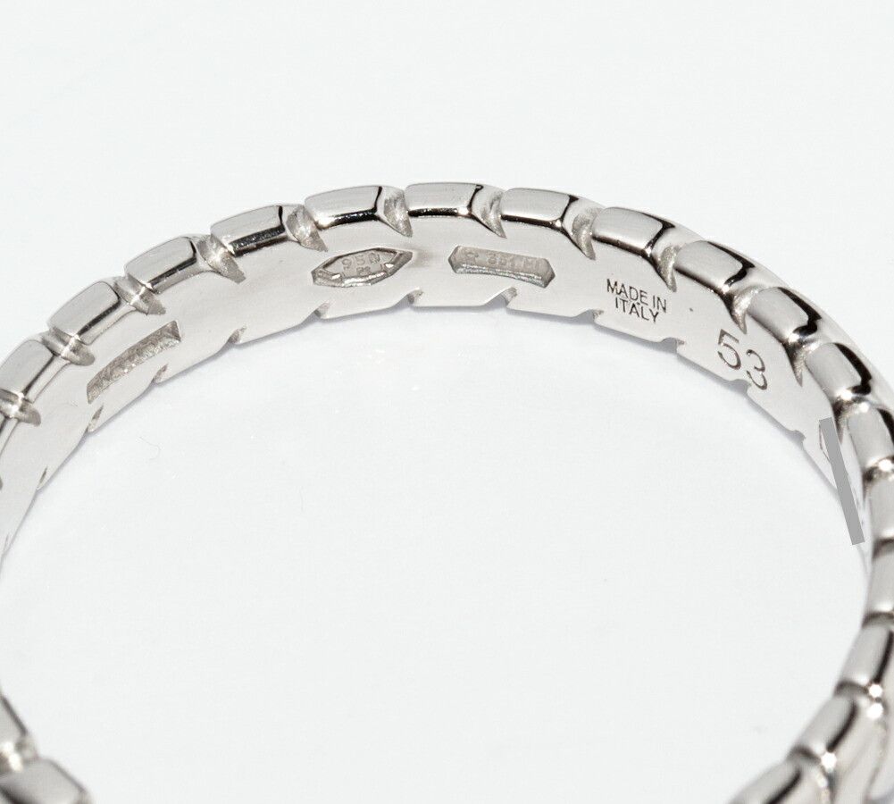 Bvlgari Bvlgari BVLGARI Spiga Pt950 Platinum Ring Size 53 Precious Metal Ring DUTY FREE for USA Size ONE SIZE - 4 Thumbnail