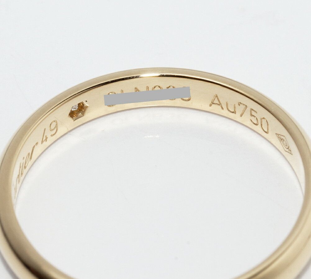 Cartier Cartier Cartier 1895 Wedding Ring Au750 Diamond Ring Size 49 Precious Metal Ring B40576 DUTY FREE for USA Size ONE SIZE - 4 Thumbnail