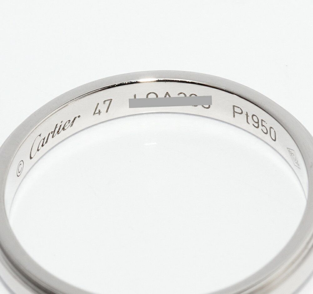 Cartier Cartier Cartier D’Amour Pt950 Ring Size 47 Precious Metal Ring B40939 DUTY FREE for USA Size ONE SIZE - 4 Thumbnail