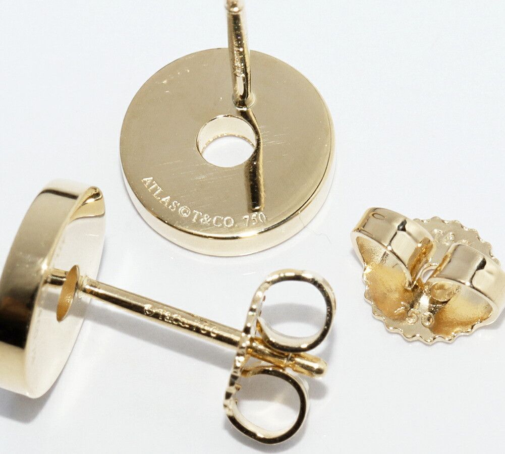 Tiffany & Co. Tiffany & Co. Tiffany & Co. Atlas Au750 Earrings Precious Metal Earrings DUTY FREE for USA Size ONE SIZE - 4 Thumbnail