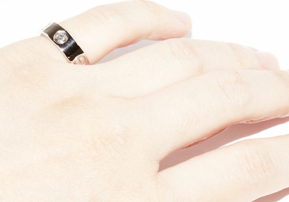 Cartier Cartier Cartier Love Pt950 Diamond Ring Size 47 Precious Metal Ring B40467 DUTY FREE for USA Size ONE SIZE - 6 Thumbnail