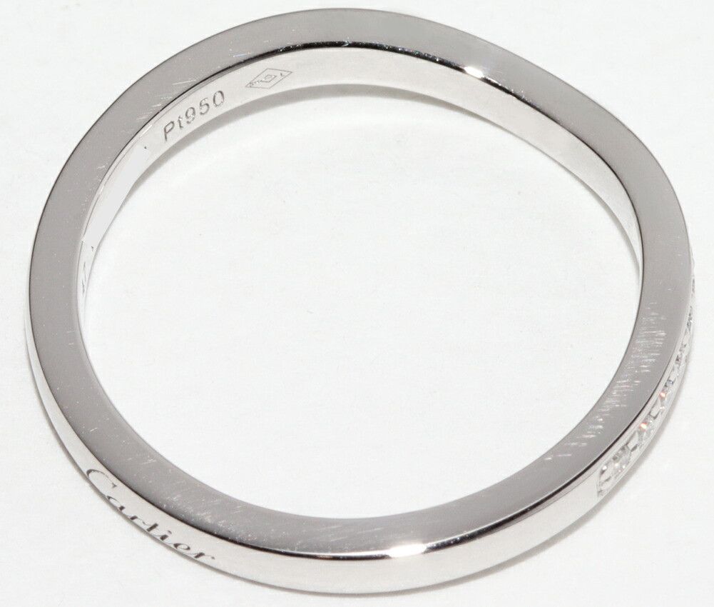 Cartier Cartier Cartier Ballerine Pt950 Diamond Wedding Ring Size 47 Precious Metal Ring B40930 DUTY FREE for USA Size ONE SIZE - 4 Thumbnail