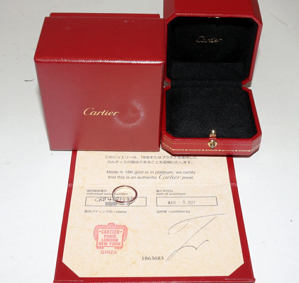 Cartier Cartier Cartier Ballerine Pt950 Diamond Wedding Ring Size 47 Precious Metal Ring B40930 DUTY FREE for USA Size ONE SIZE - 3 Thumbnail