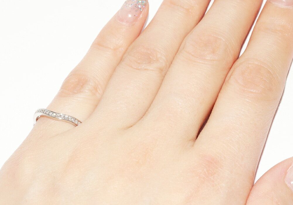 Cartier Cartier Cartier Ballerine Pt950 Diamond Wedding Ring Size 47 Precious Metal Ring B40930 DUTY FREE for USA Size ONE SIZE - 6 Thumbnail