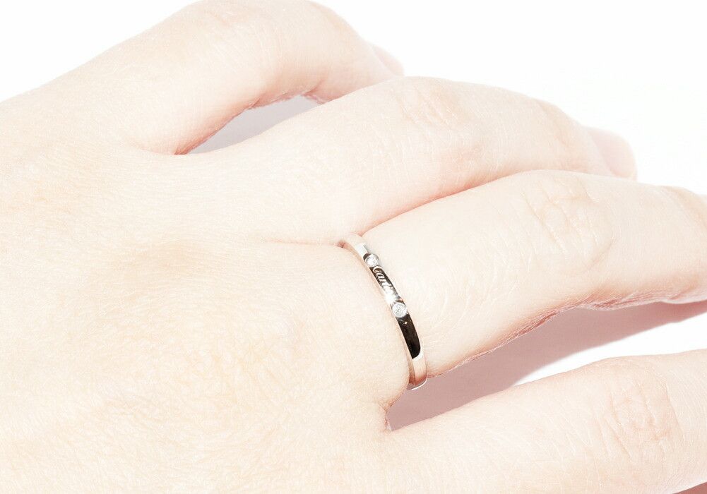 Cartier Cartier Cartier Ballerine Pt950 Diamond Ring Size 52 Precious Metal Ring B40929 DUTY FREE for USA Size ONE SIZE - 6 Thumbnail